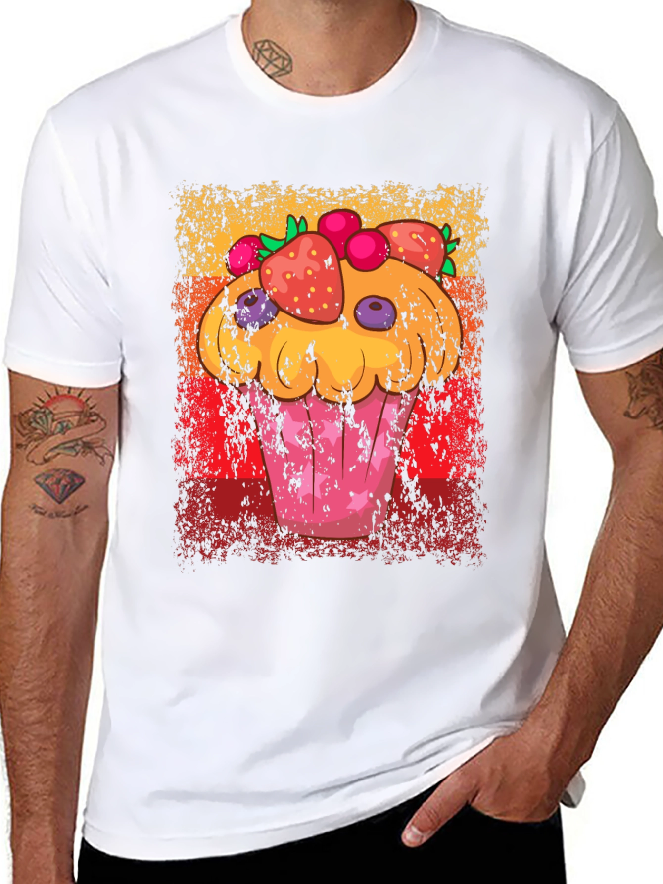 Black Cupcake Graphic T-Shirt - Sweet Treat Fashion view 8
