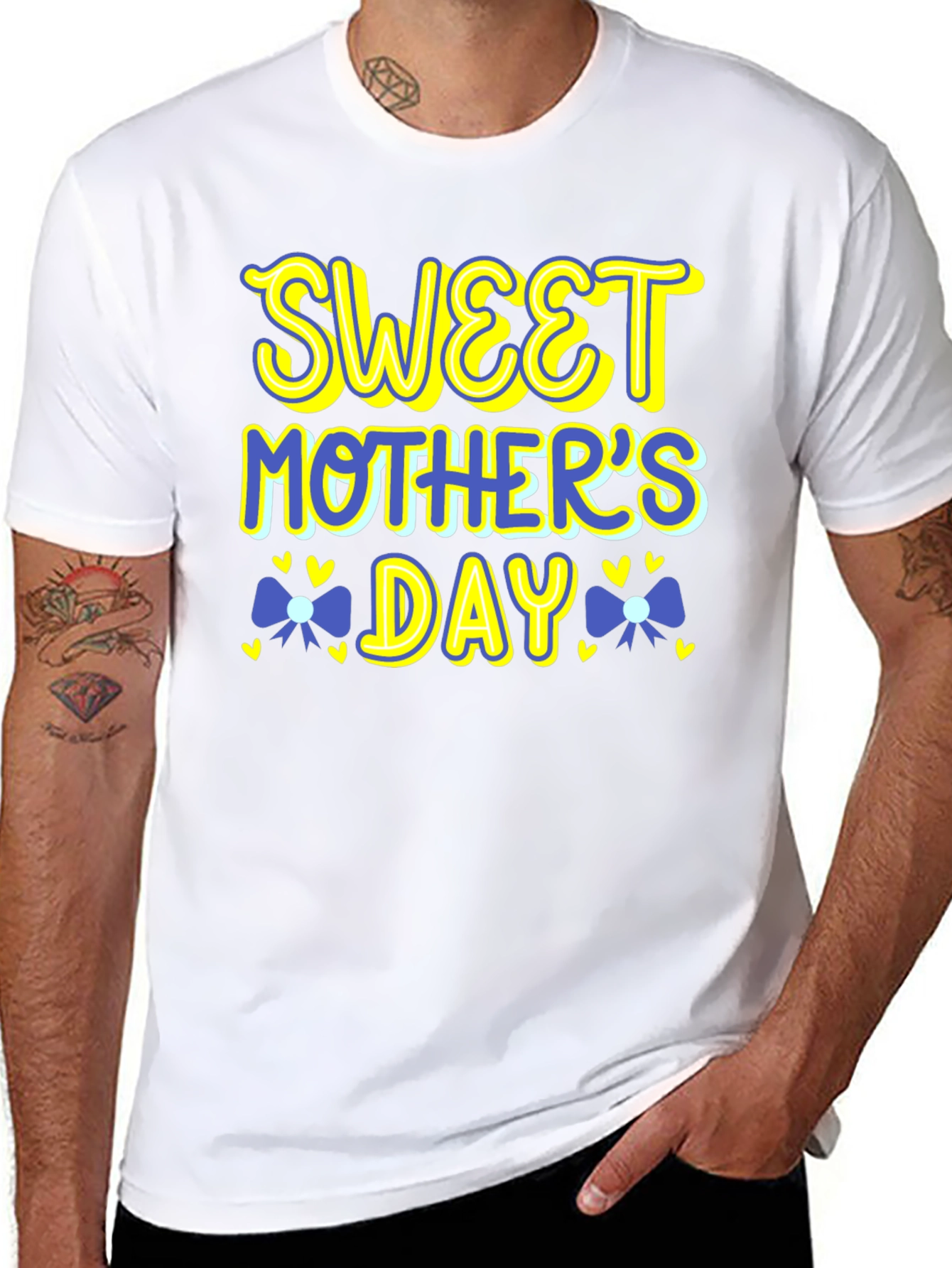 Black Sweet Mother's Day Graphic Tee view 8