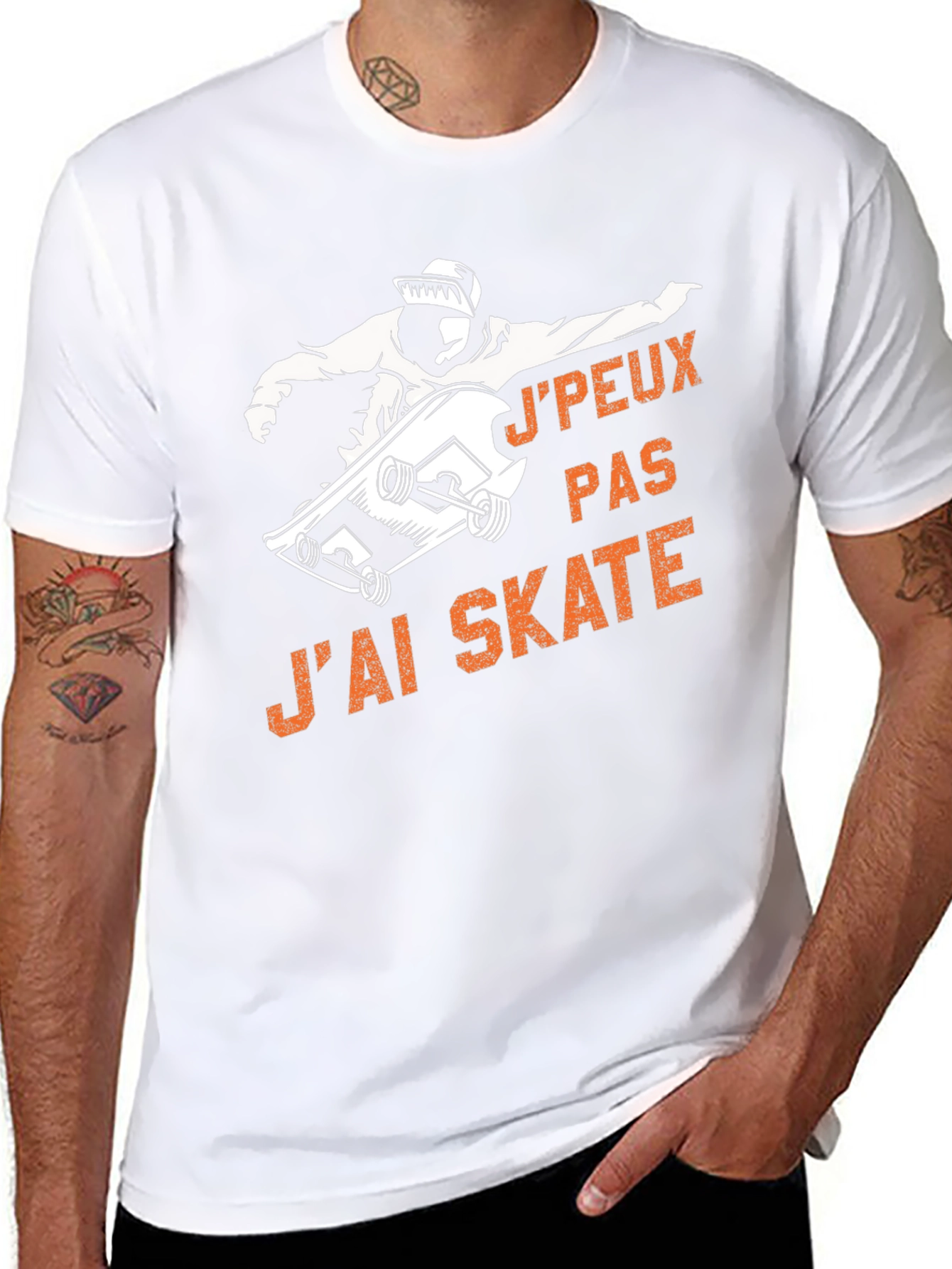 Black J'peux Pas J'ai Skate T-Shirt - Black view 8
