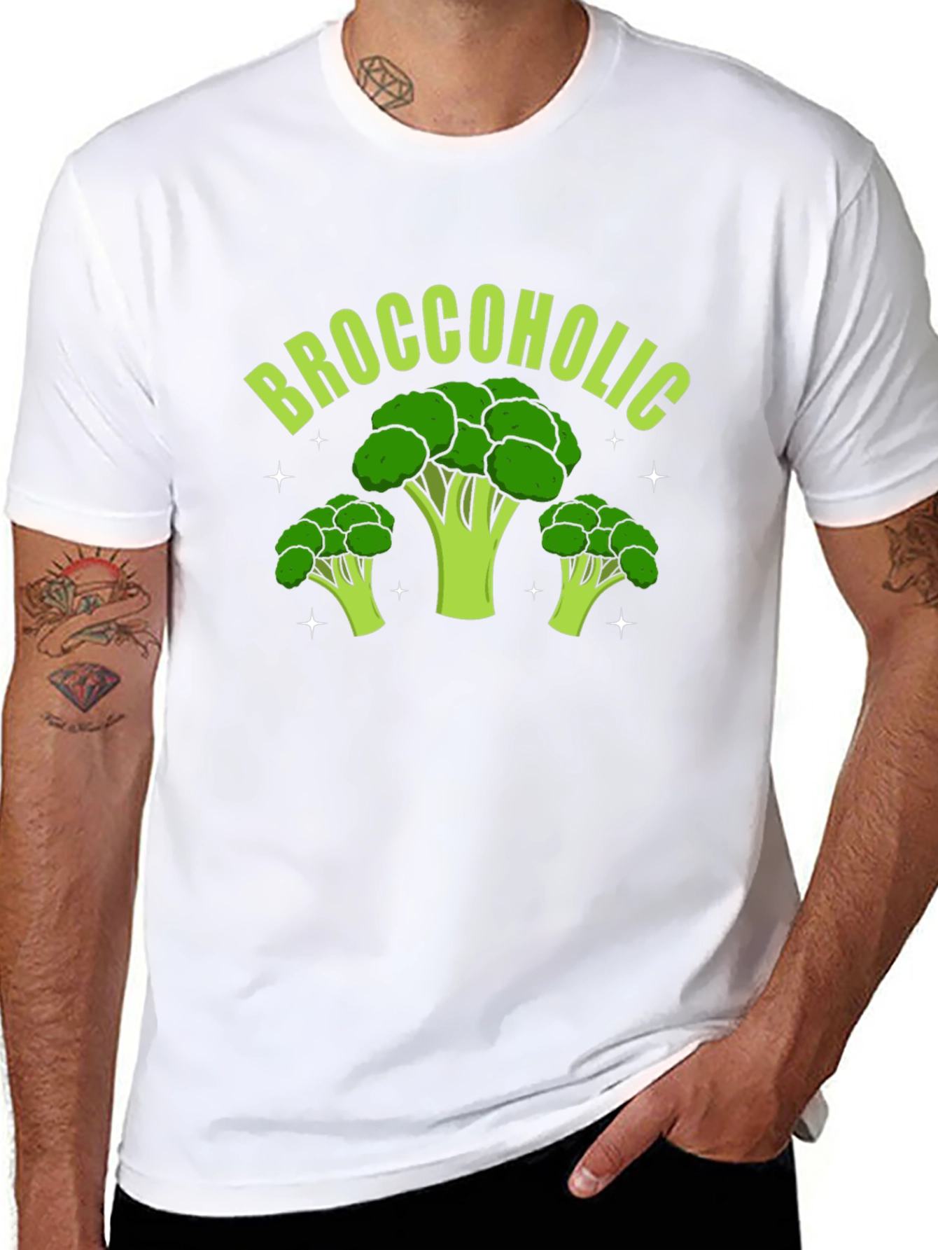 Broccoholic Graphic Tee - Funny Broccoli Lover Shirt - 8