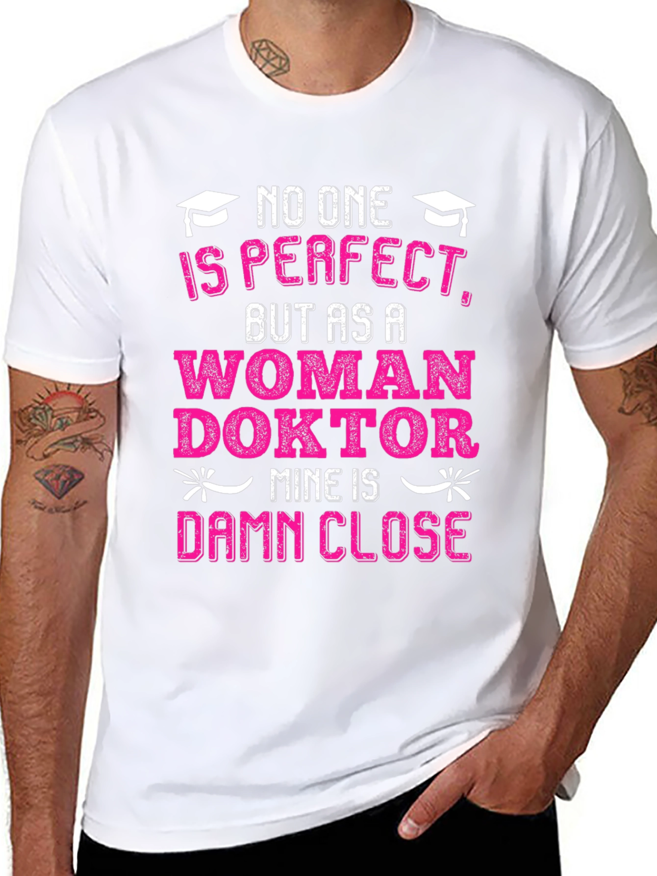 Black Woman Doctor T-Shirt: No One is Perfect, Damn Close! view 8