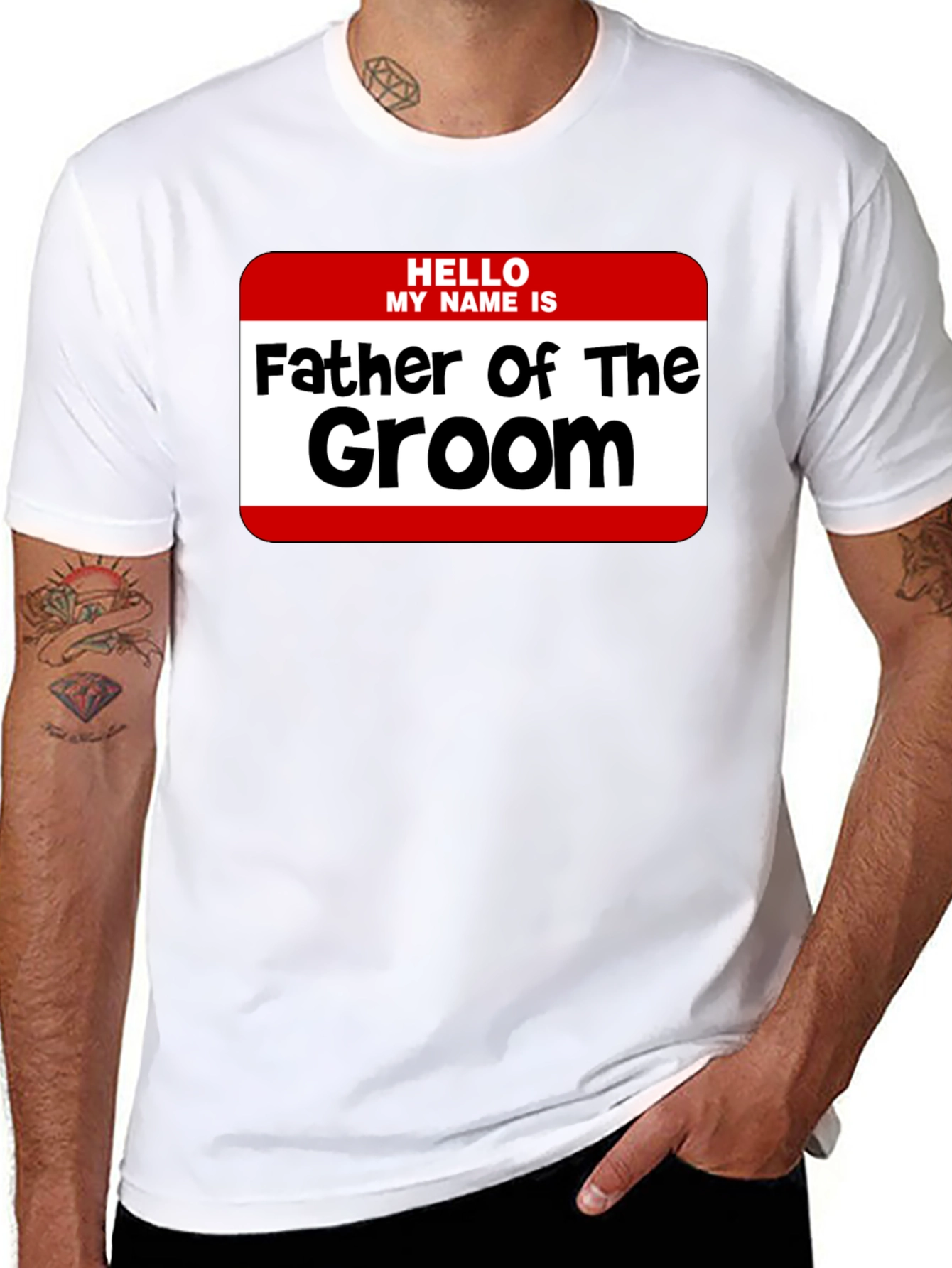 Father of the Groom T-Shirt - Wedding Party Tee - 8