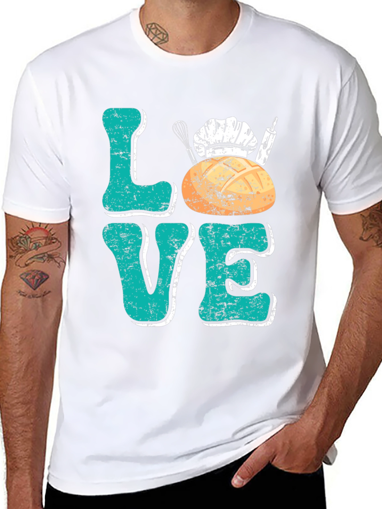 Black Love Baking T-Shirt - Baker Chef Gift Tee view 8