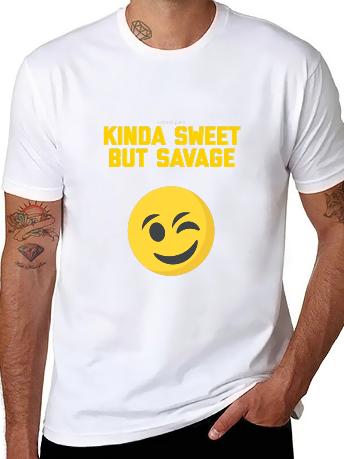 Black Kinda Sweet But Savage Graphic Tee - Black T-Shirt view 8