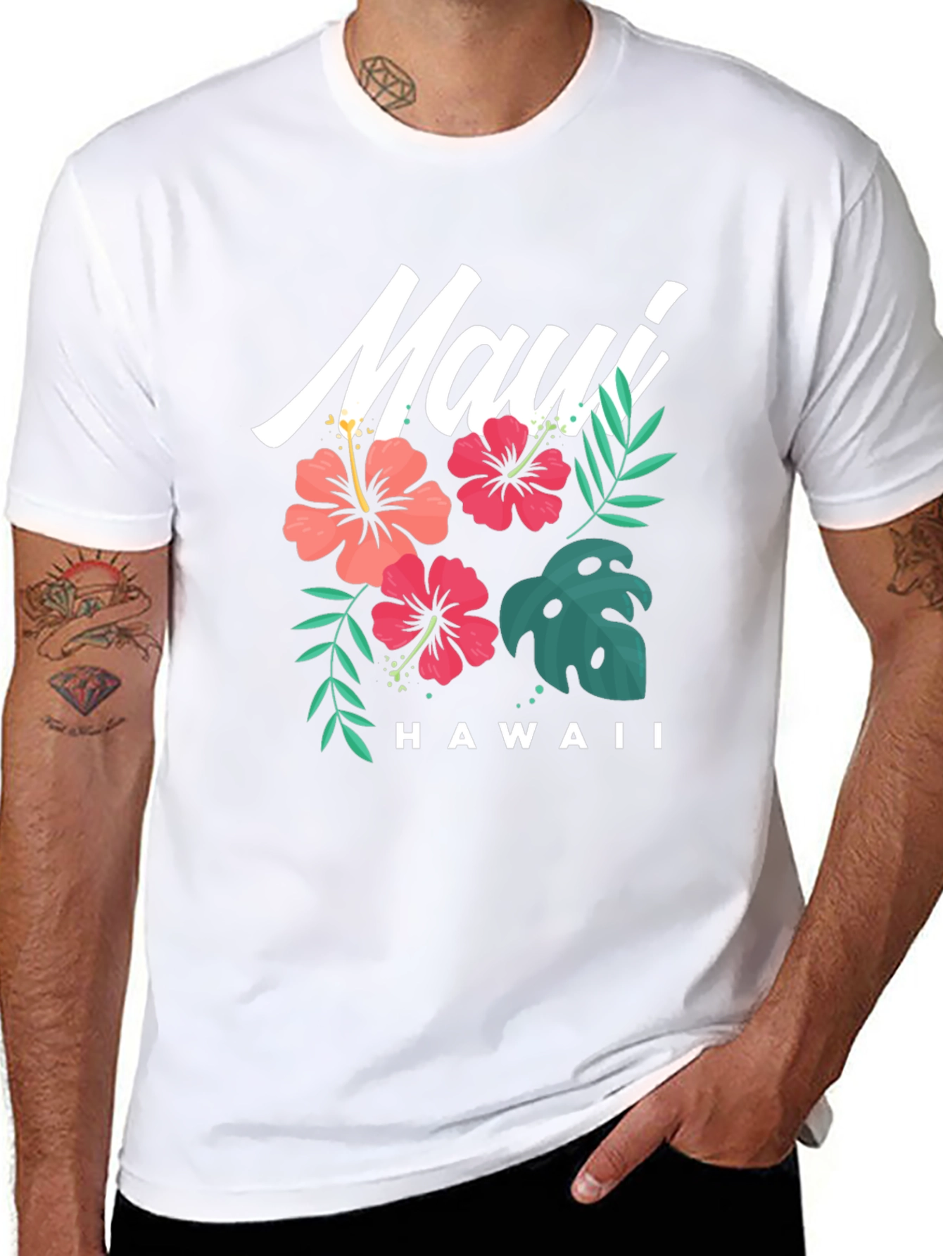 Black Maui Hawaii Graphic T-Shirt view 8