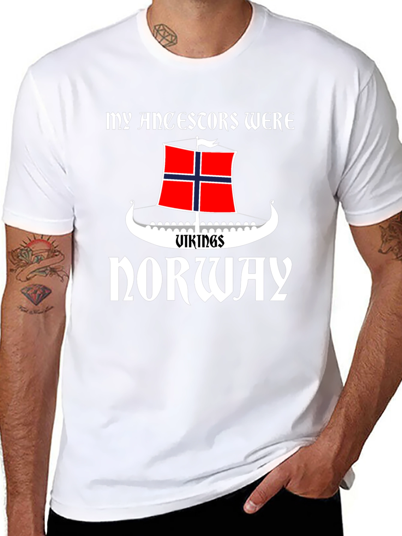 Black Vikings of Norway T-Shirt view 8