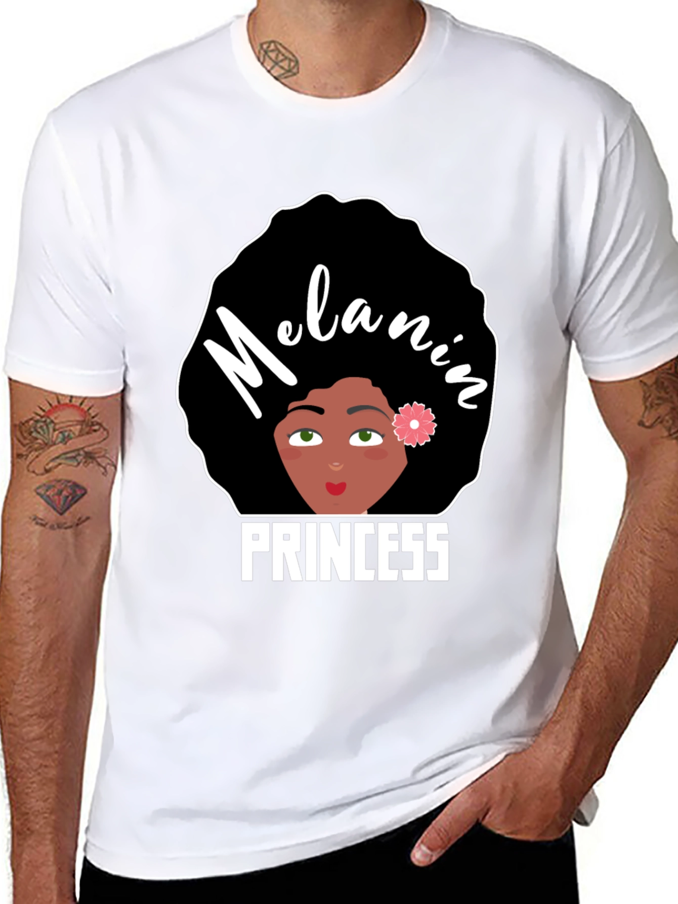 Black Melanin Princess Graphic Tee - Black Pride view 8