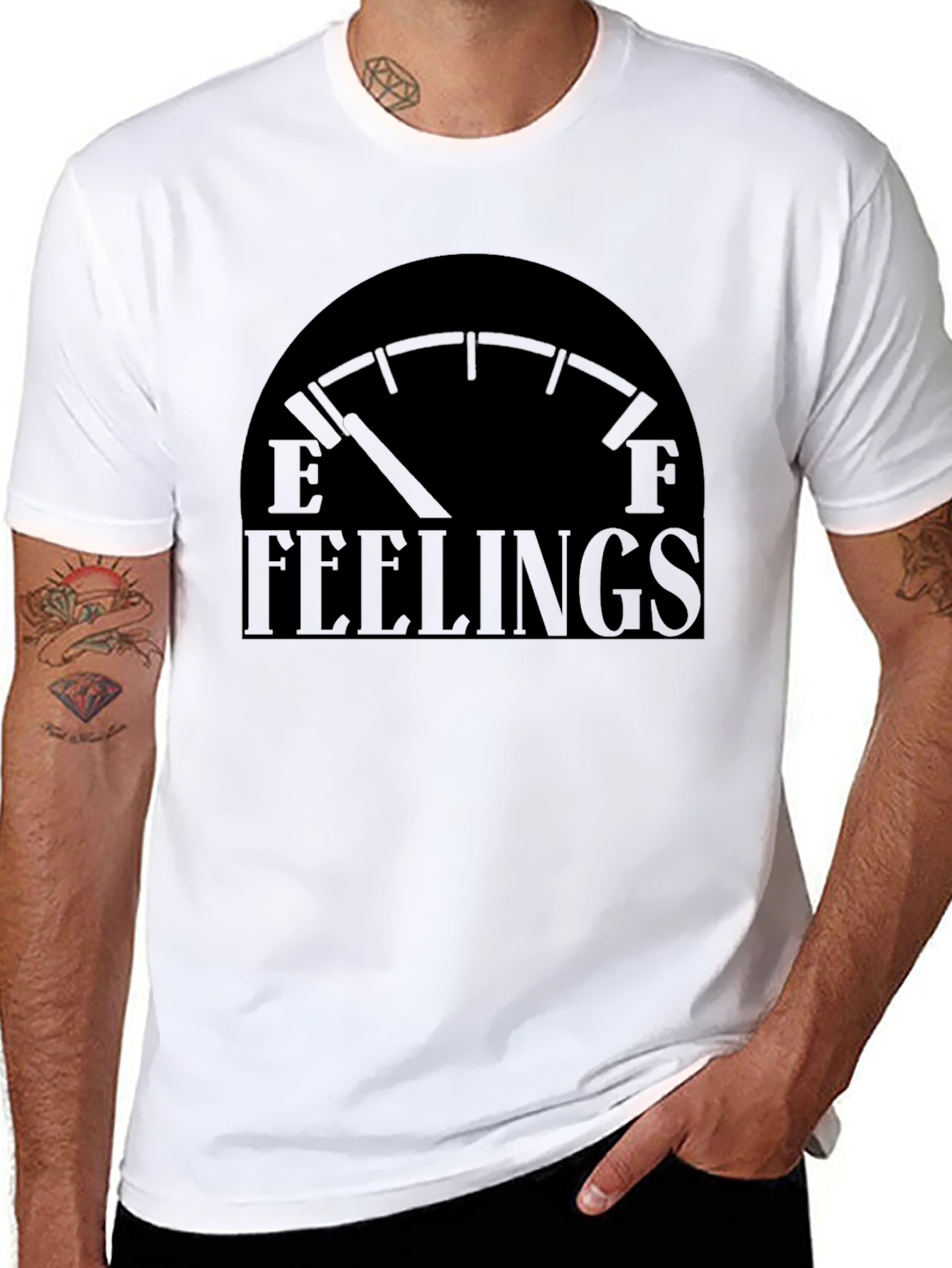 Black Empty Feelings Graphic T-Shirt - Soft Cotton Tee view 8