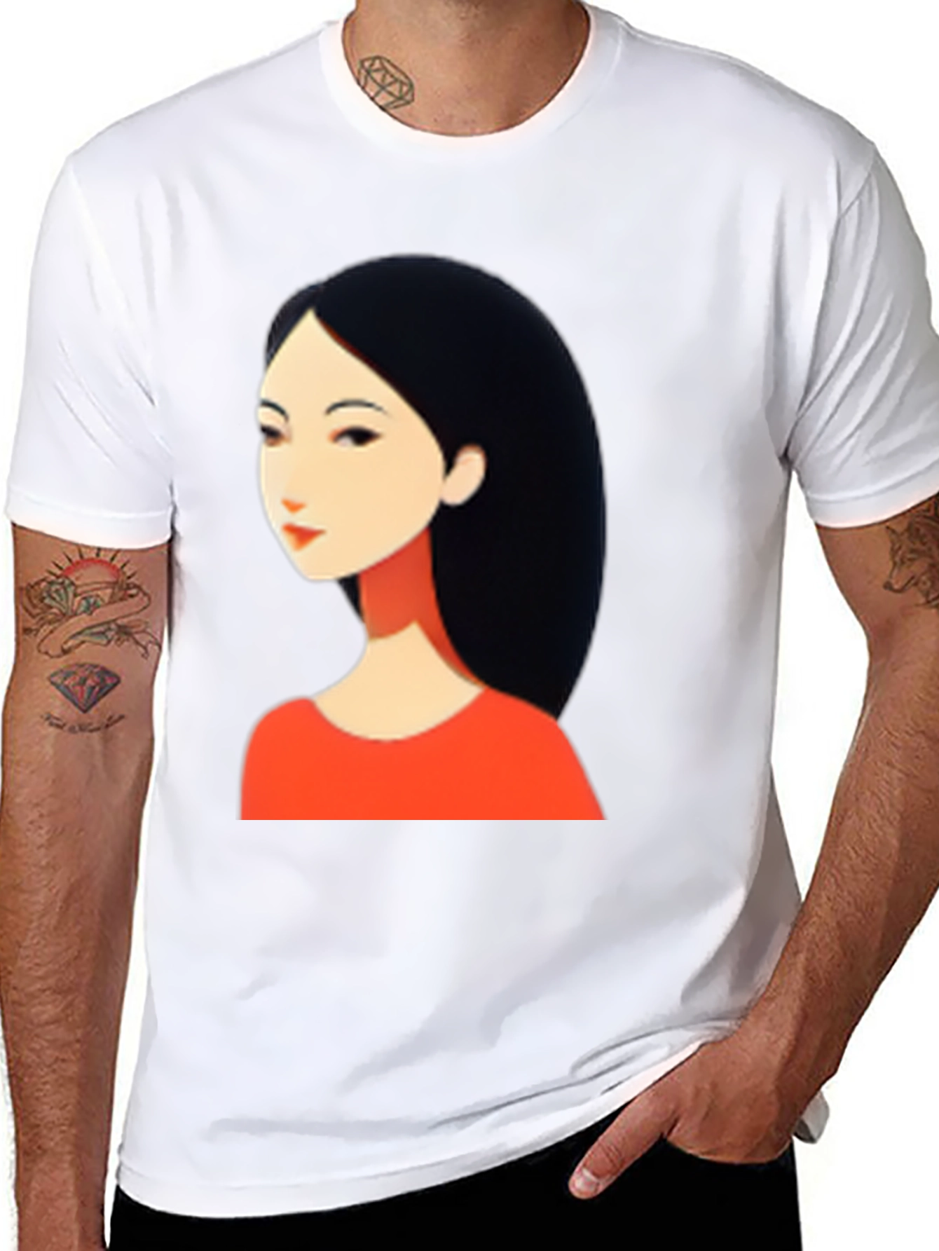 Black Anime Graphic Tee - Stylish Black T-Shirt view 8