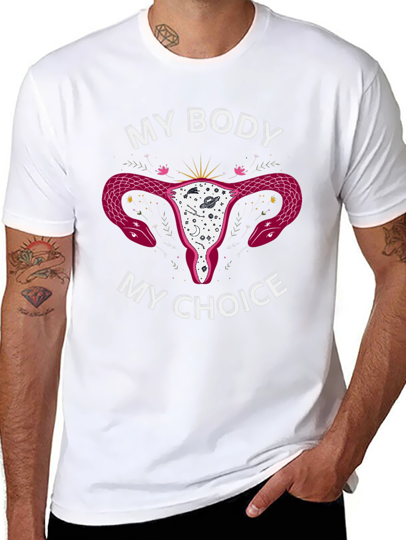 Black My Body My Choice Graphic T-Shirt view 8