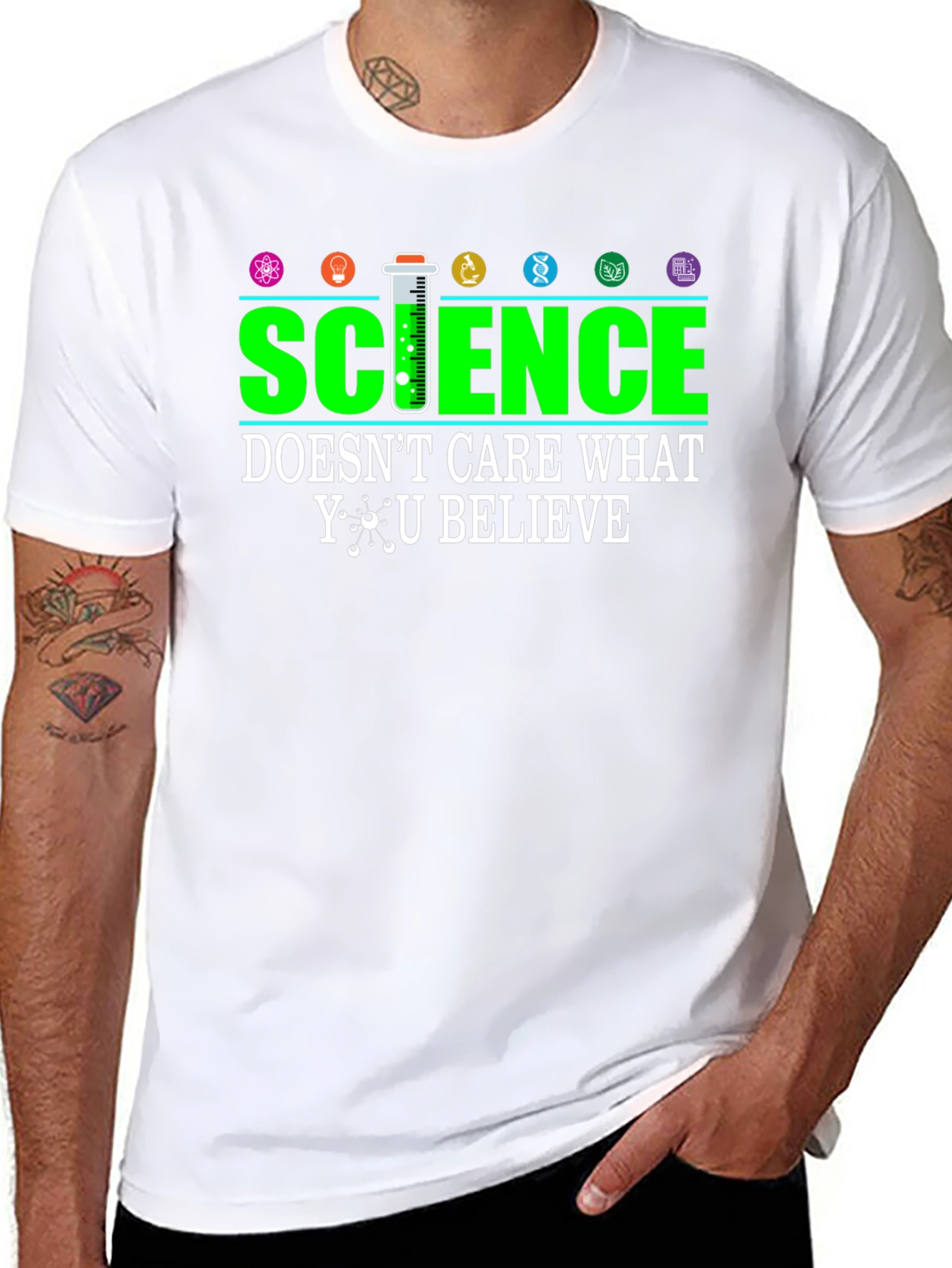 Black Science T-Shirt - Doesn't Care What You Believe view 8