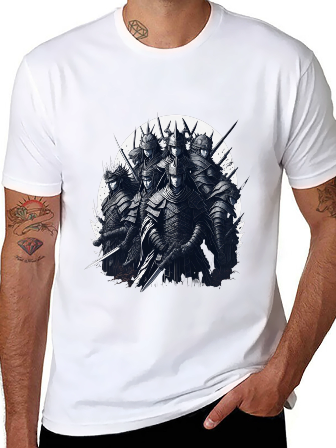 Black Warrior Knights Graphic T-Shirt view 8