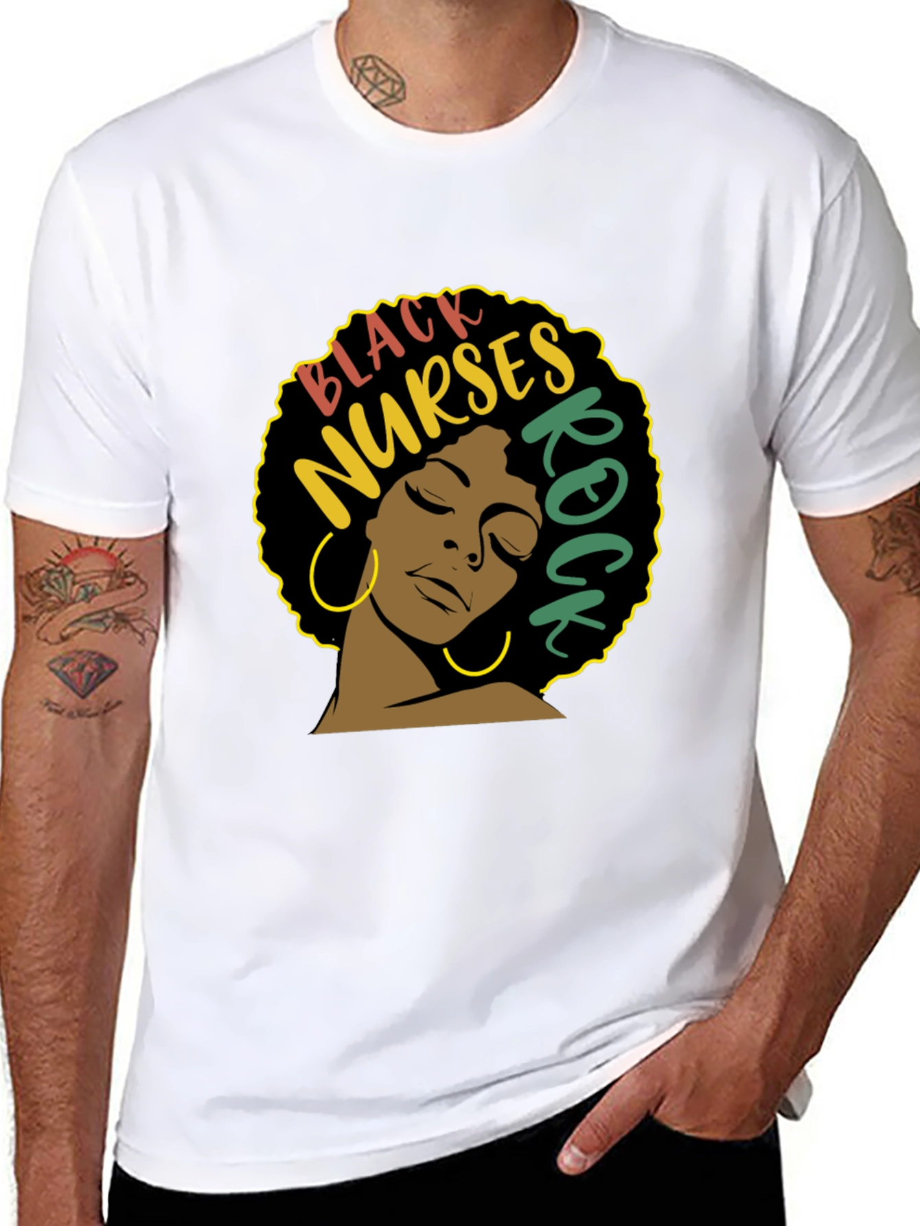 Black Black Nurses Rock T-Shirt - Nurse Appreciation view 8