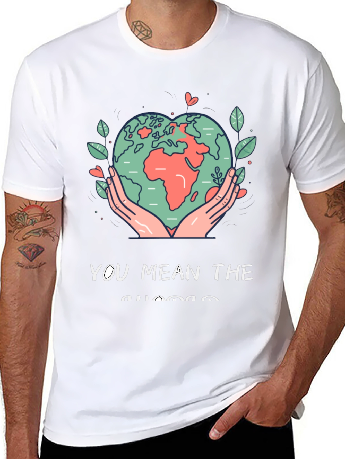 Black Earth Heart Graphic Tee - You Mean the World view 8