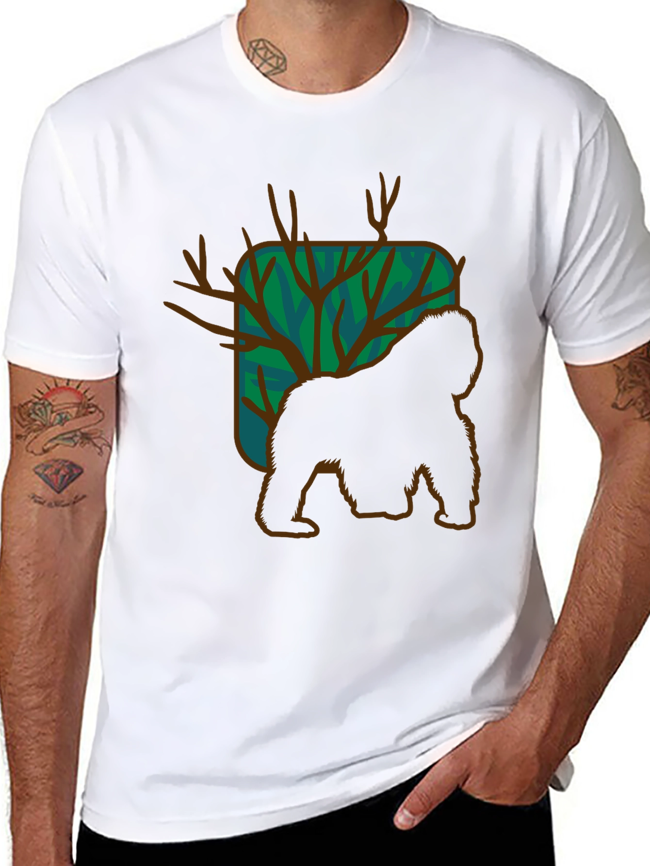 Black Gorilla Graphic Tee - Unique Design view 8