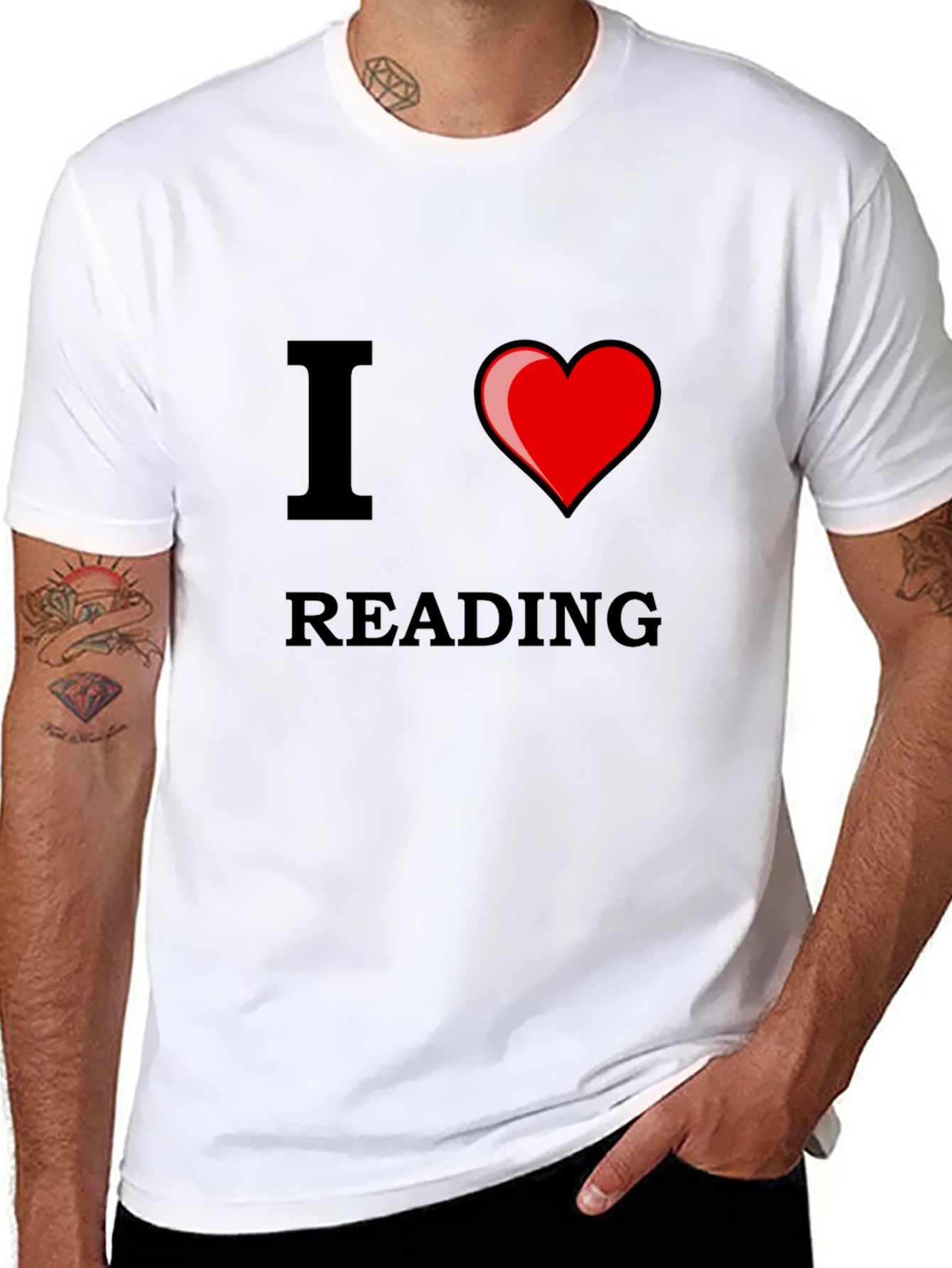 Black I Love Reading T-Shirt view 8