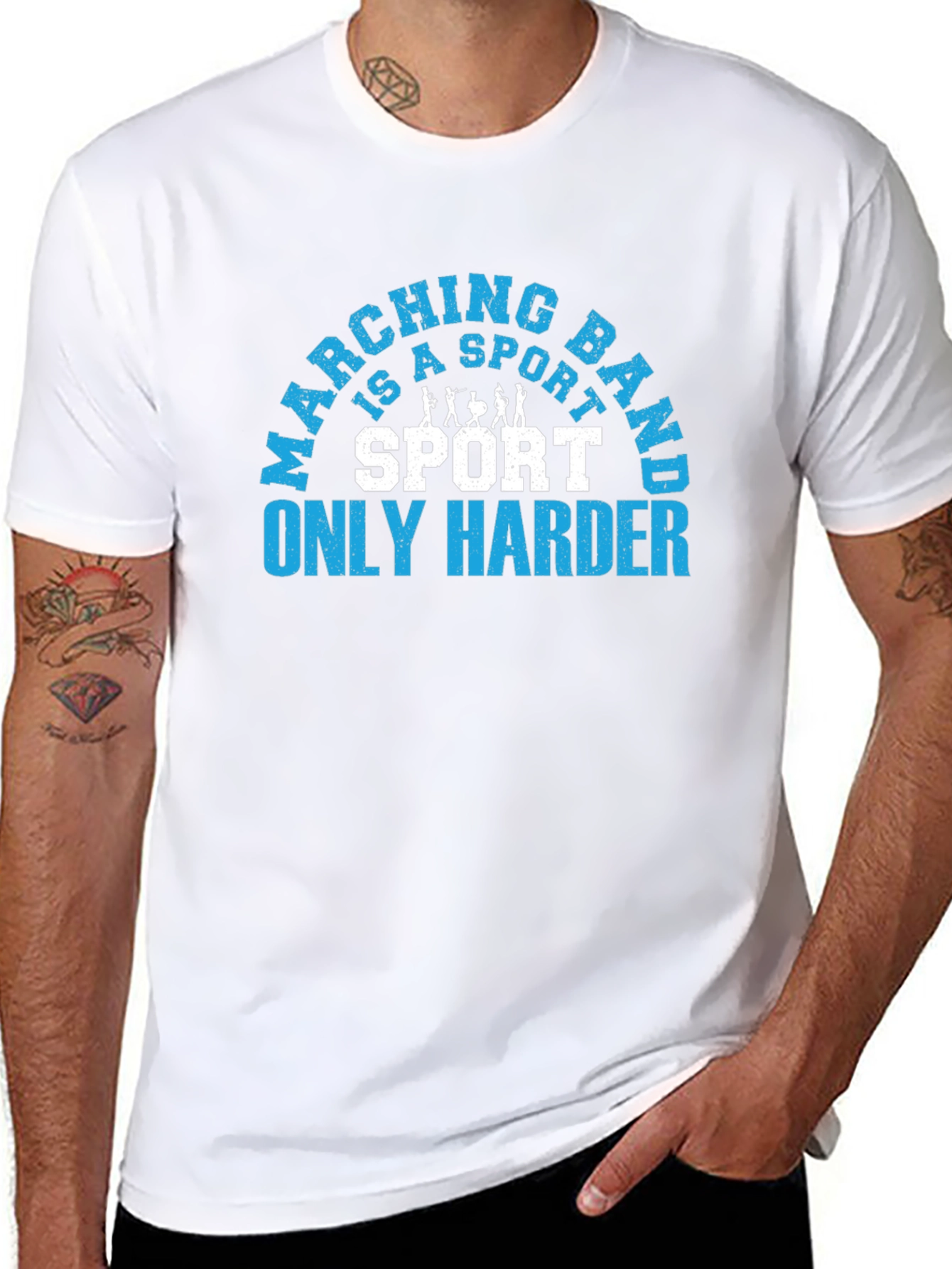 Black Marching Band is a Sport T-Shirt view 8
