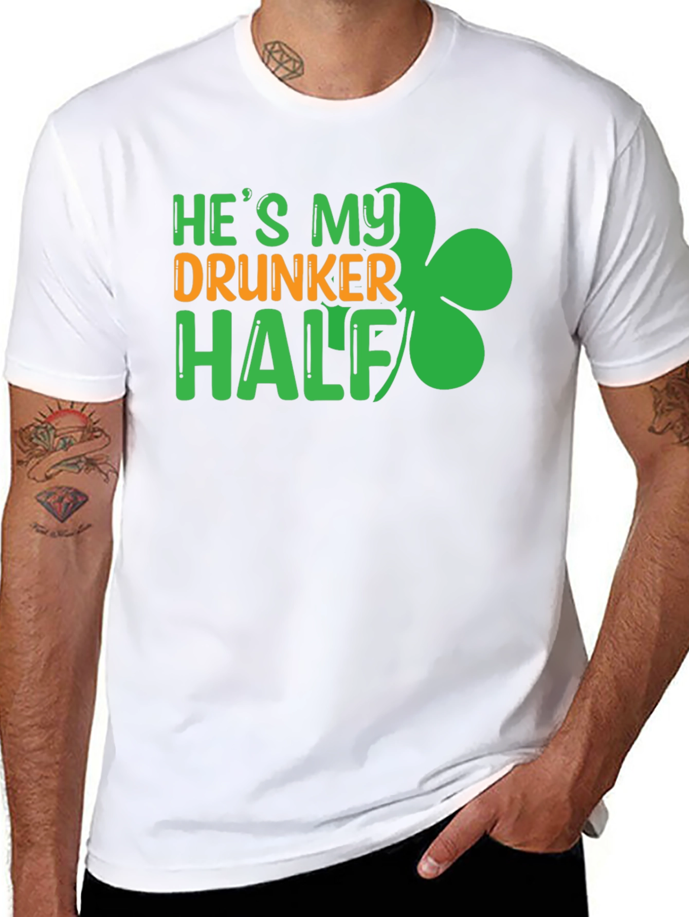 He's My Drunker Half St. Patrick's Day Graphic Tee - 8