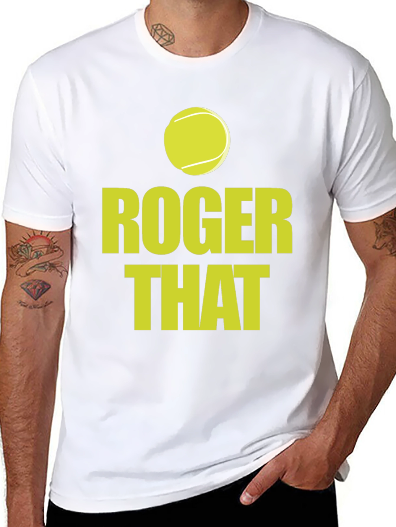 Black Roger That Tennis T-Shirt - Ace Your Style! view 8