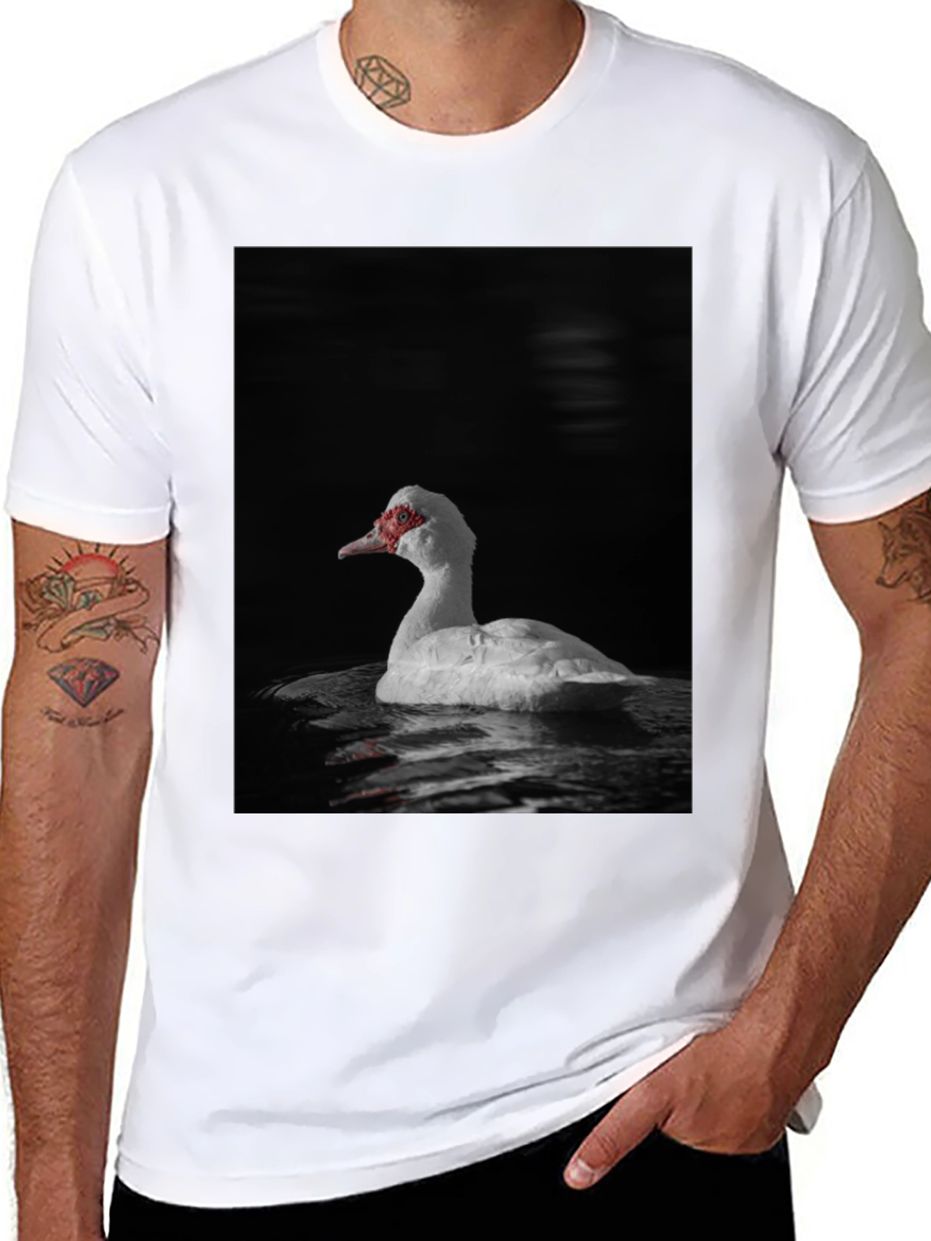 Black Duck Graphic Black T-Shirt view 8
