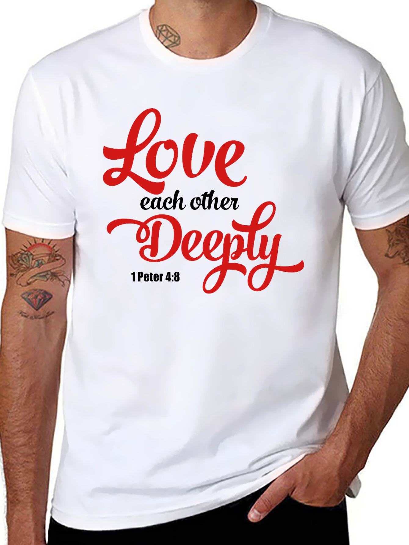 Black Love Each Other Deeply T-Shirt view 8