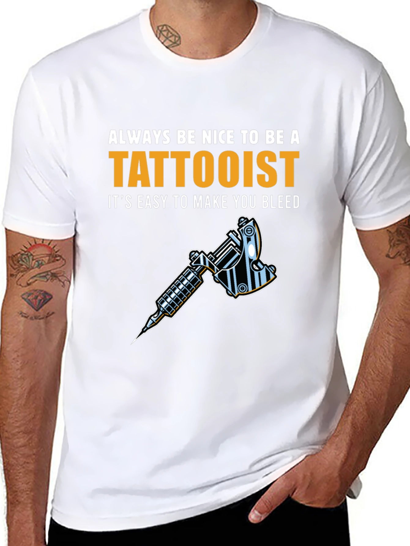 Tattoo Artist T-Shirt - Always Be Nice Tattooist Graphic Tee - 8