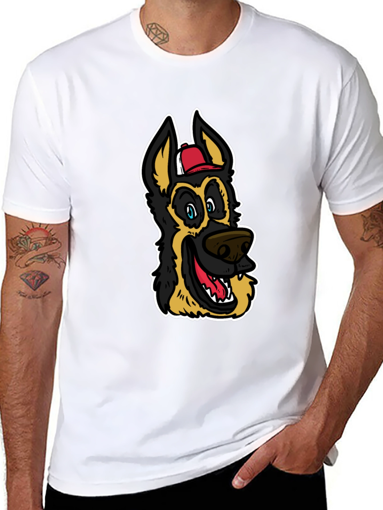 Cool Cartoon Dog T-Shirt - 8