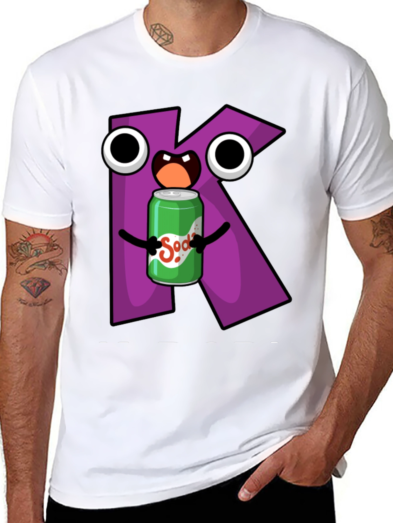 Letter K Soda T-Shirt - 8