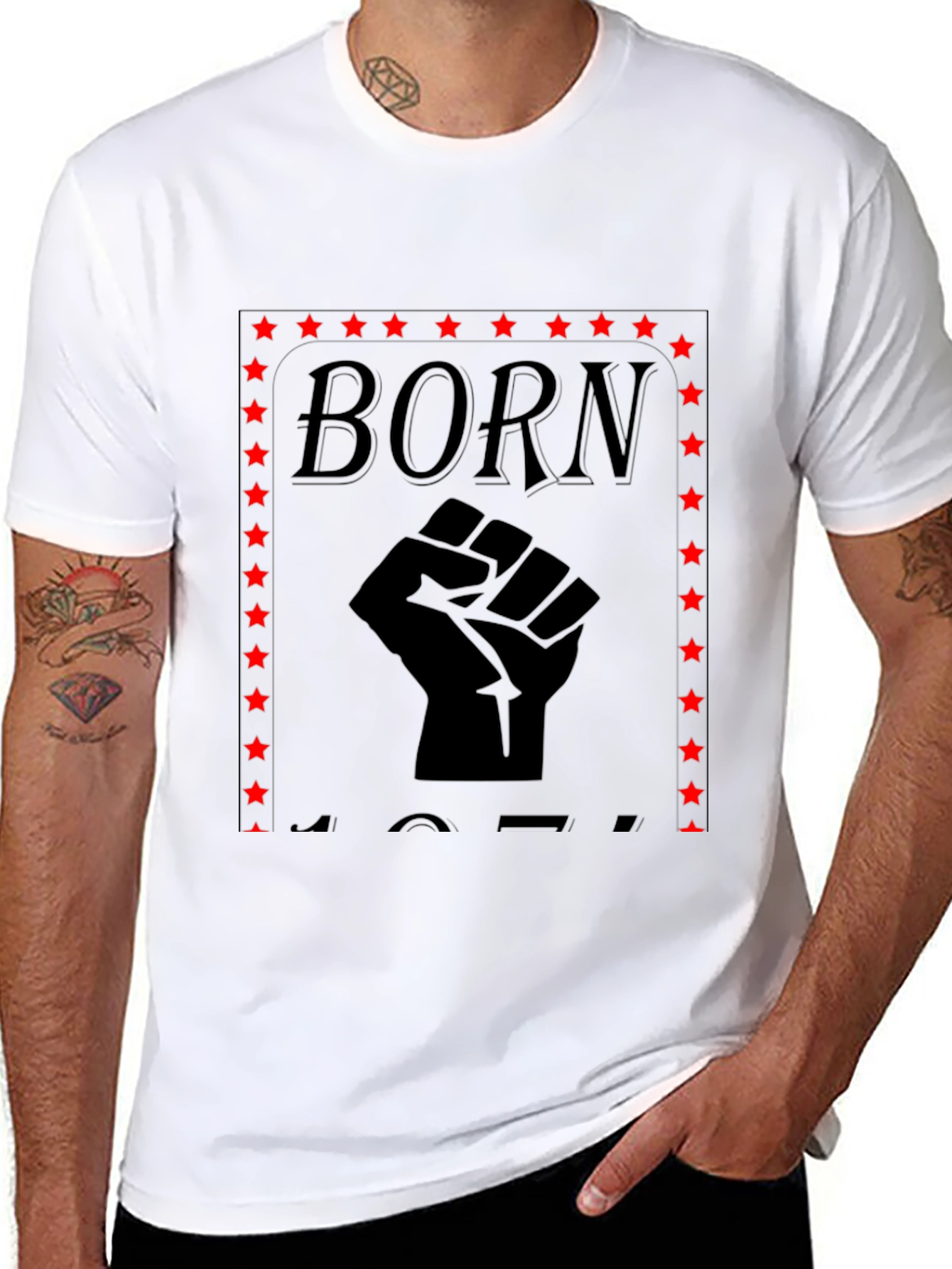 Born Fist Black T-Shirt - 8