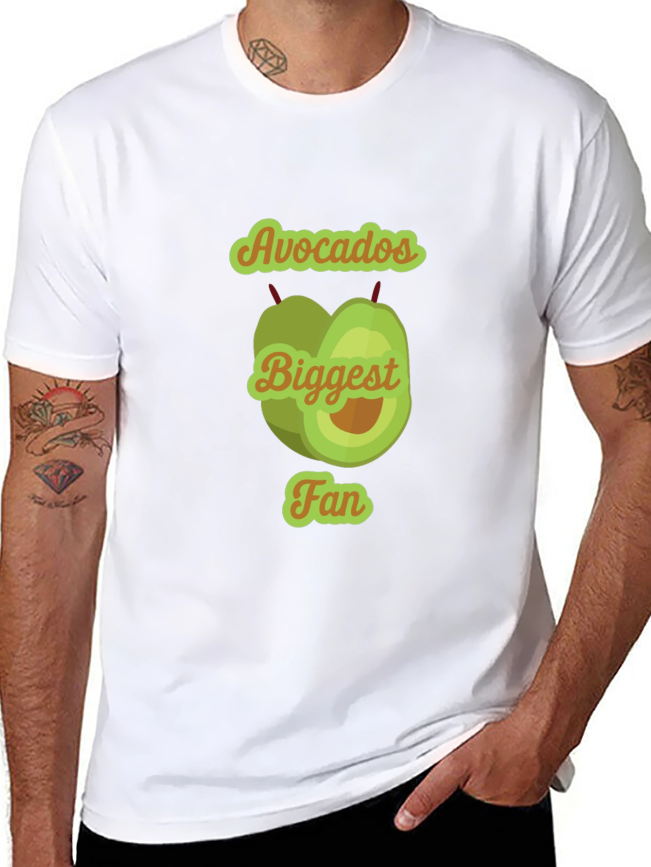 Black Avocados Biggest Fan T-Shirt - Cute Fruit Tee view 8
