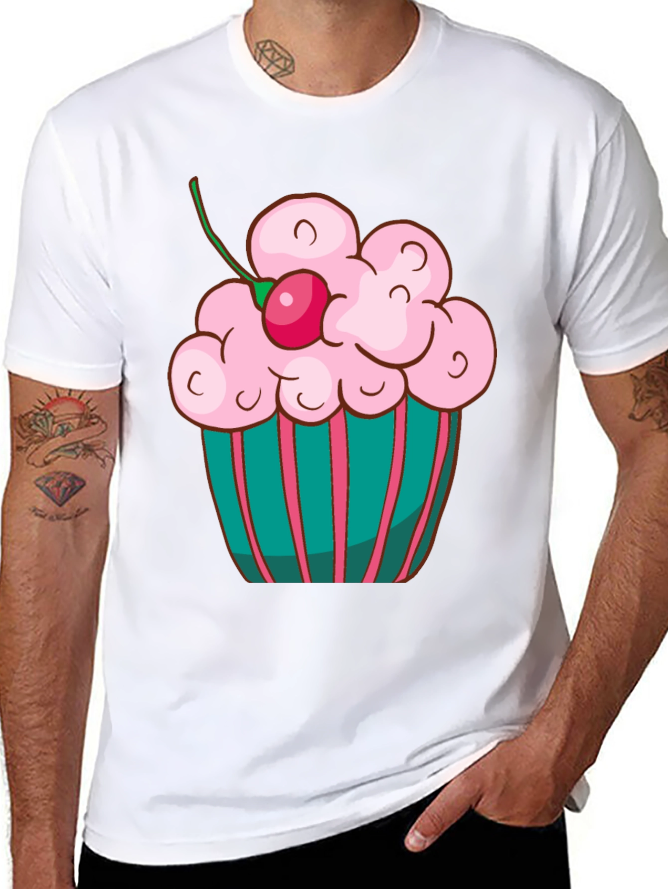 Black Cupcake T-Shirt - Sweet Treat Tee view 8