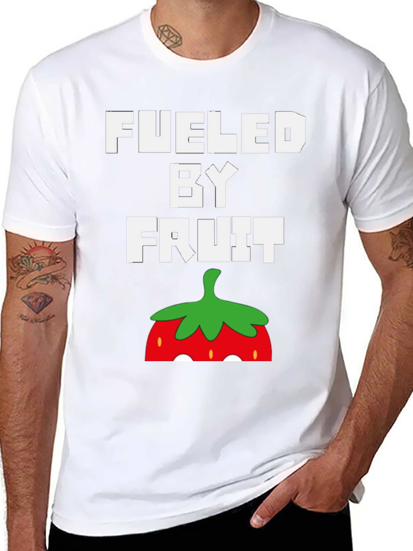 Black Fueled By Fruit Graphic Tee view 8