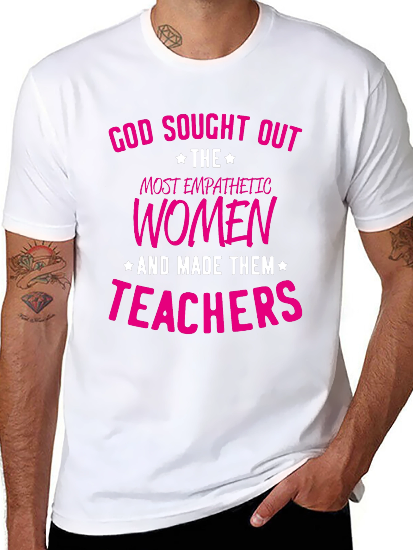 Black Empathetic Women Teachers Graphic Tee view 8