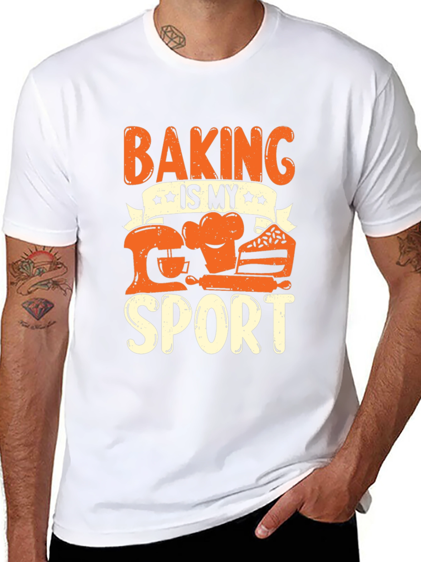 Black Baking Is My Sport Graphic Tee view 8