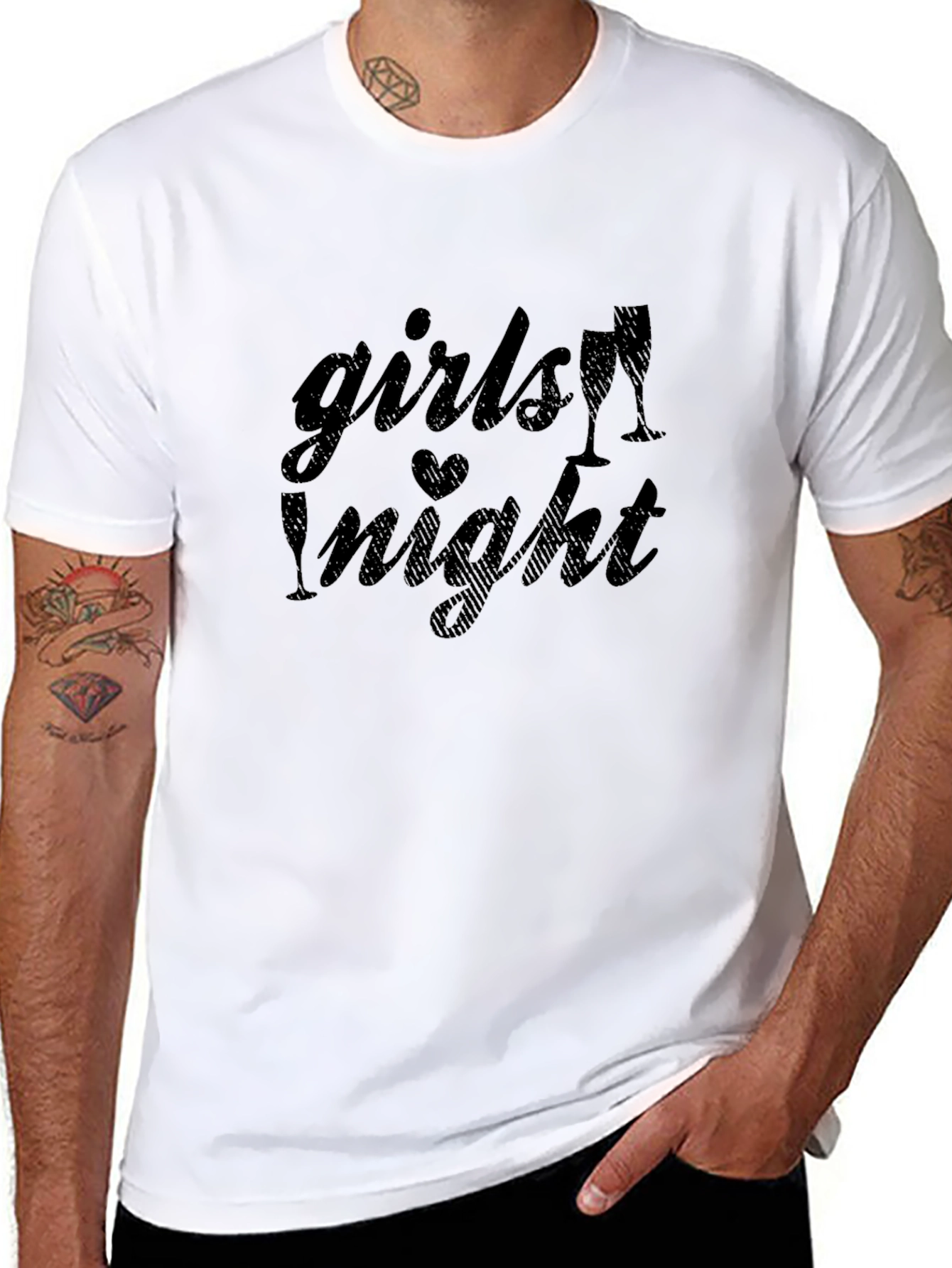 Black Girls Night Out T-Shirt - Fun Party Top view 8