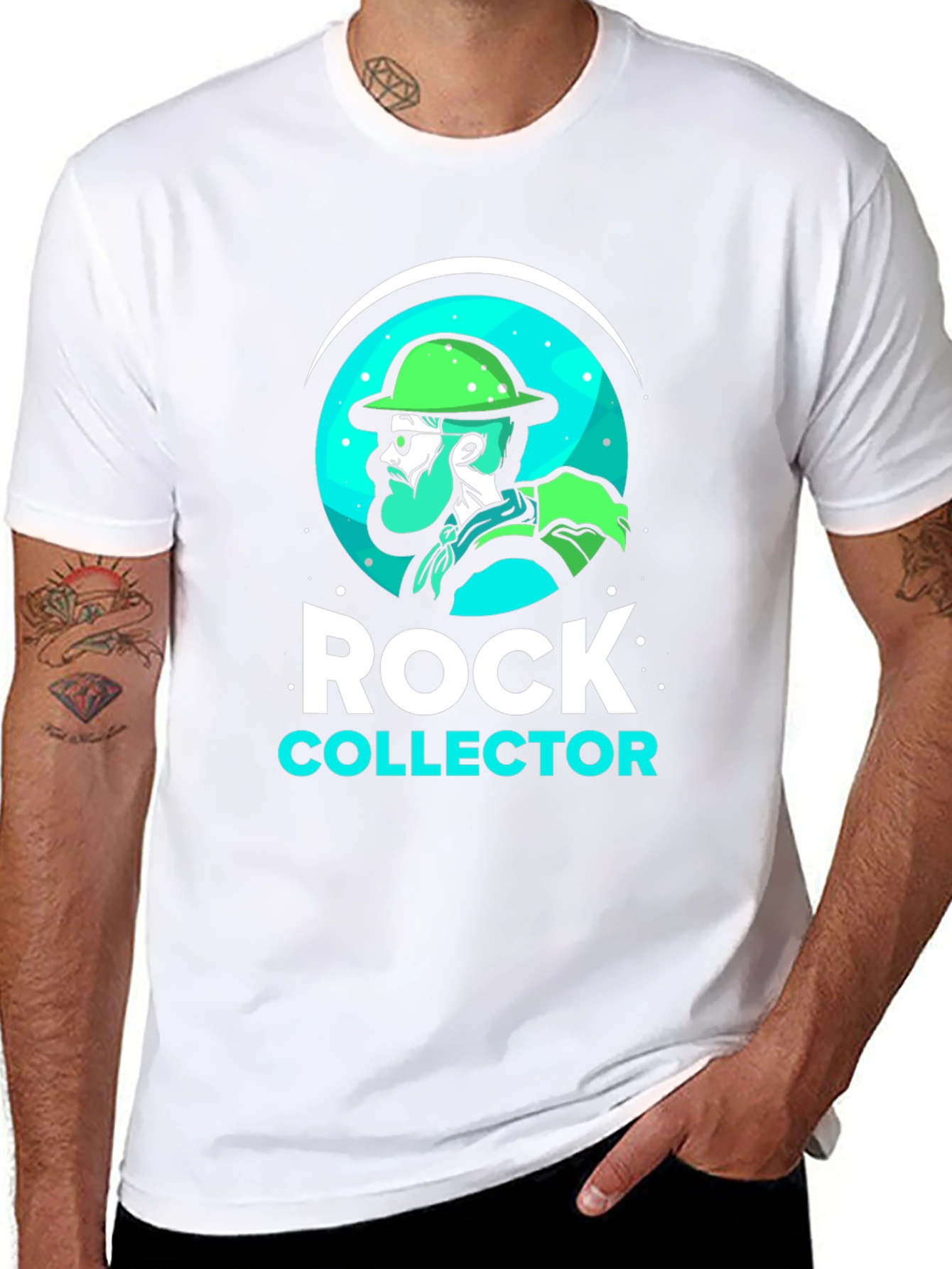 Black Rock Collector T-Shirt - Unique Graphic Tee view 8