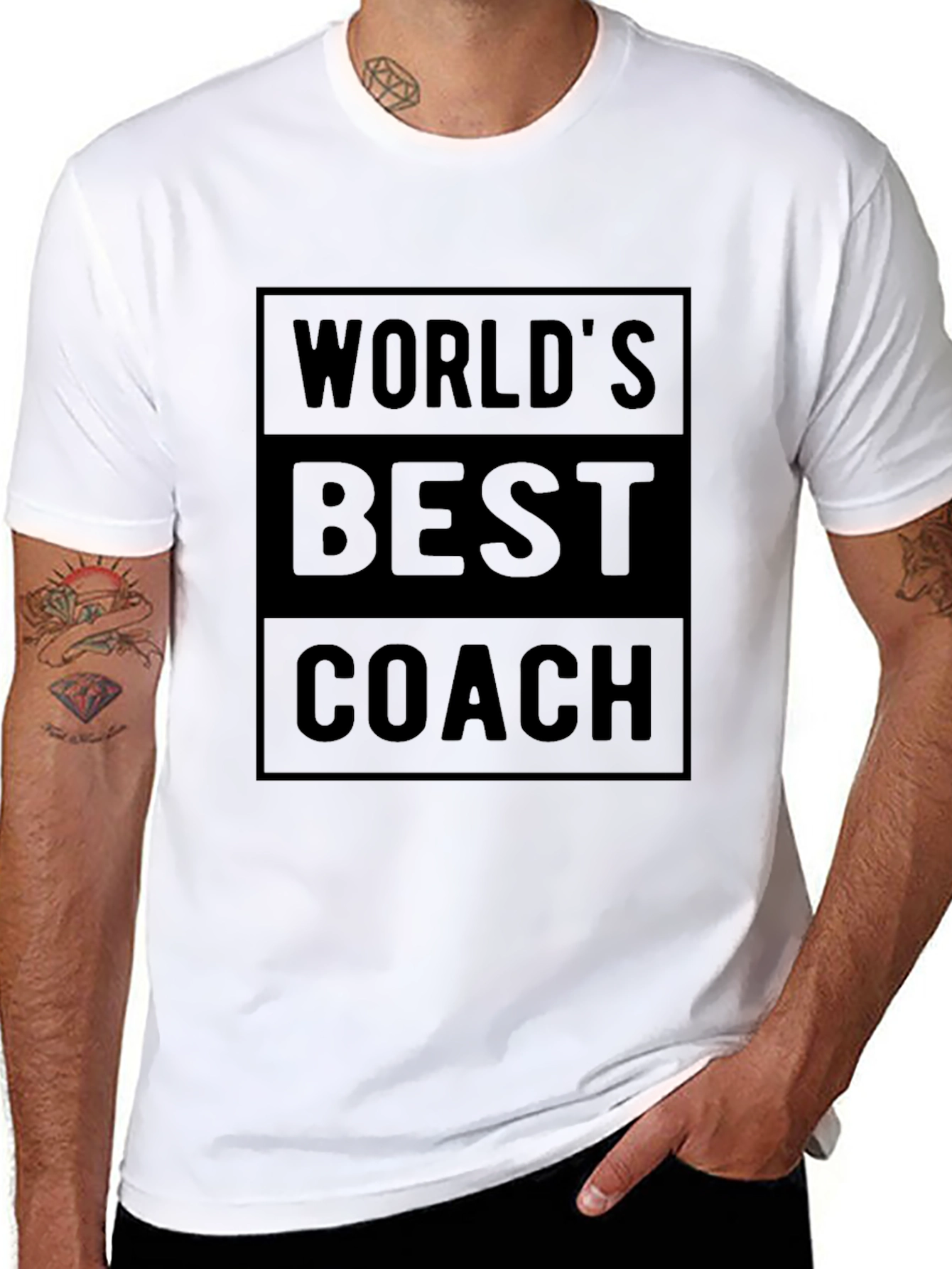 Black World's Best Coach Graphic T-Shirt view 8