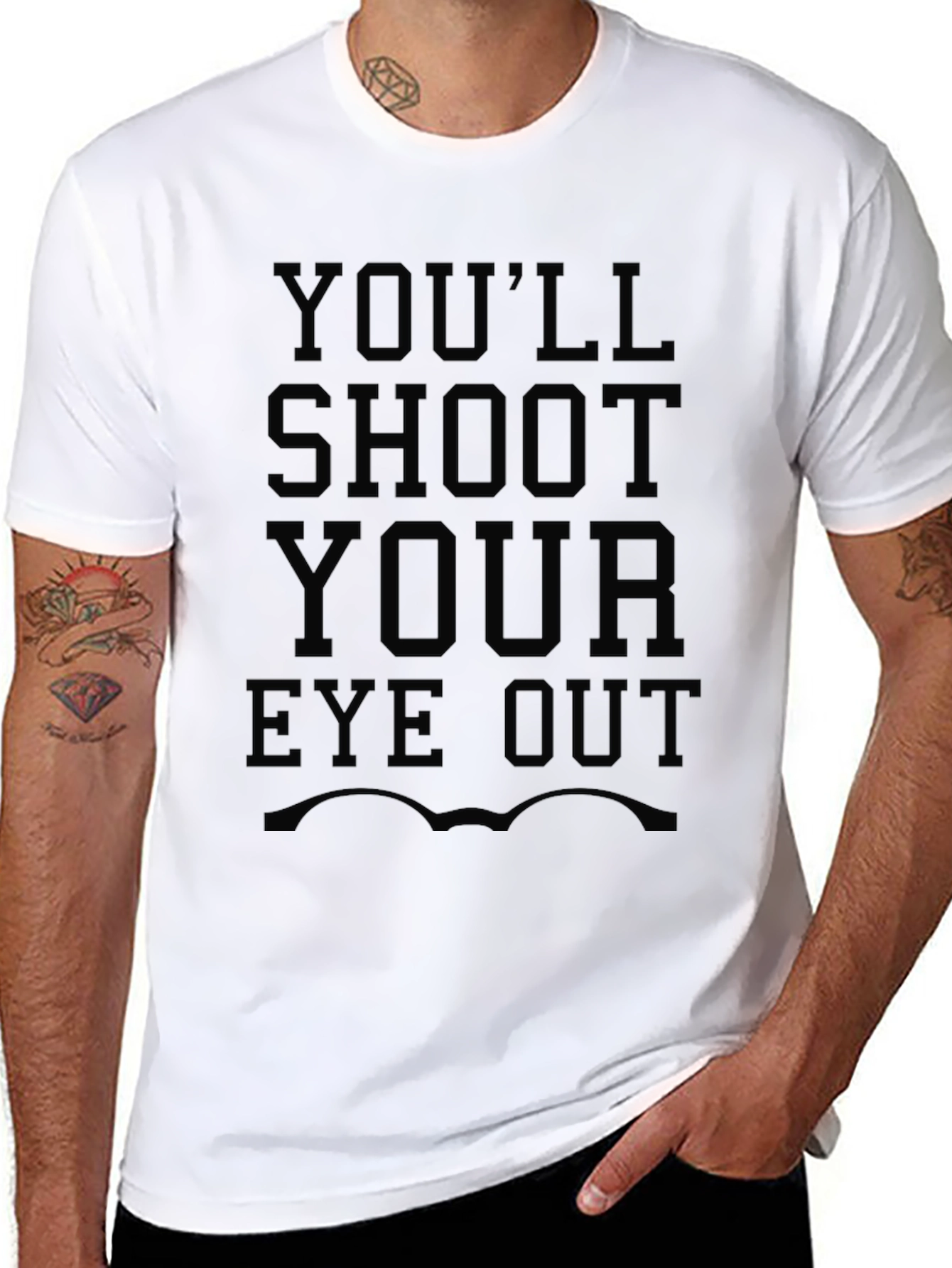 Black You'll Shoot Your Eye Out T-Shirt view 8