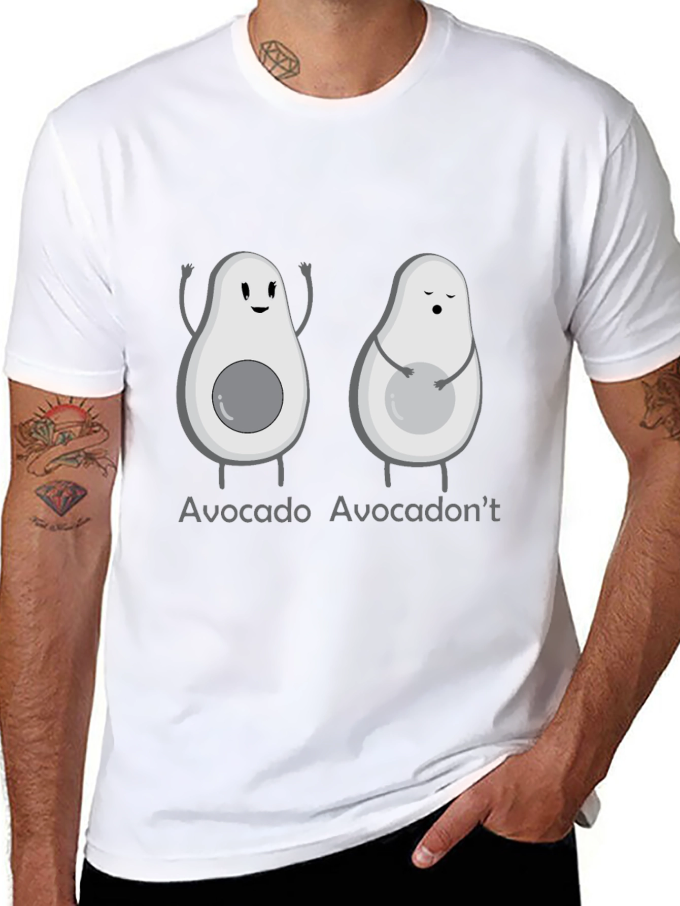 Black Avocado-Themed Graphic Tee view 8