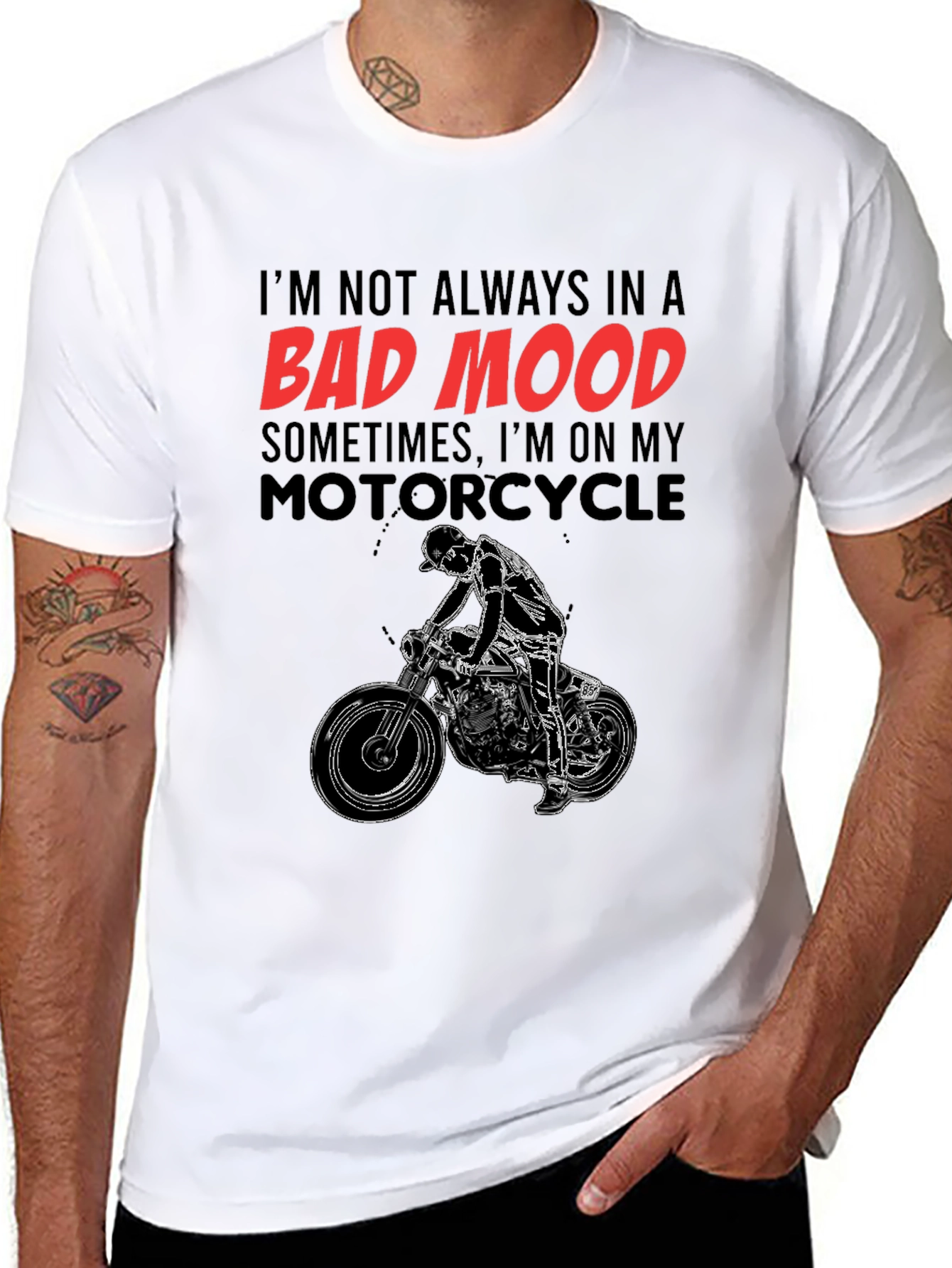 Motorcycle Mood T-Shirt - Ride Your Way Out of a Bad Mood! - 8