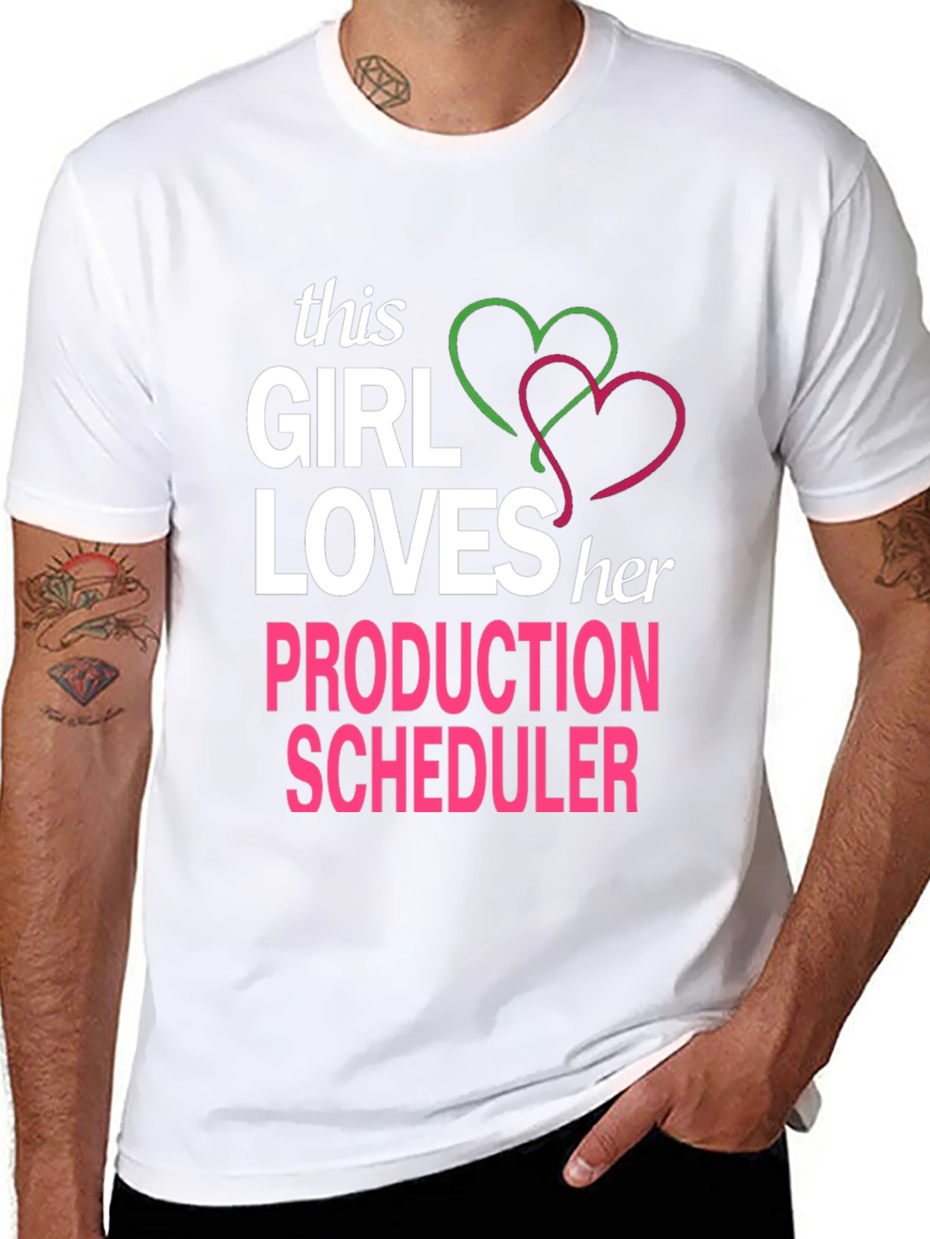 Production Scheduler T-Shirt: This Girl Loves Her Job - 8
