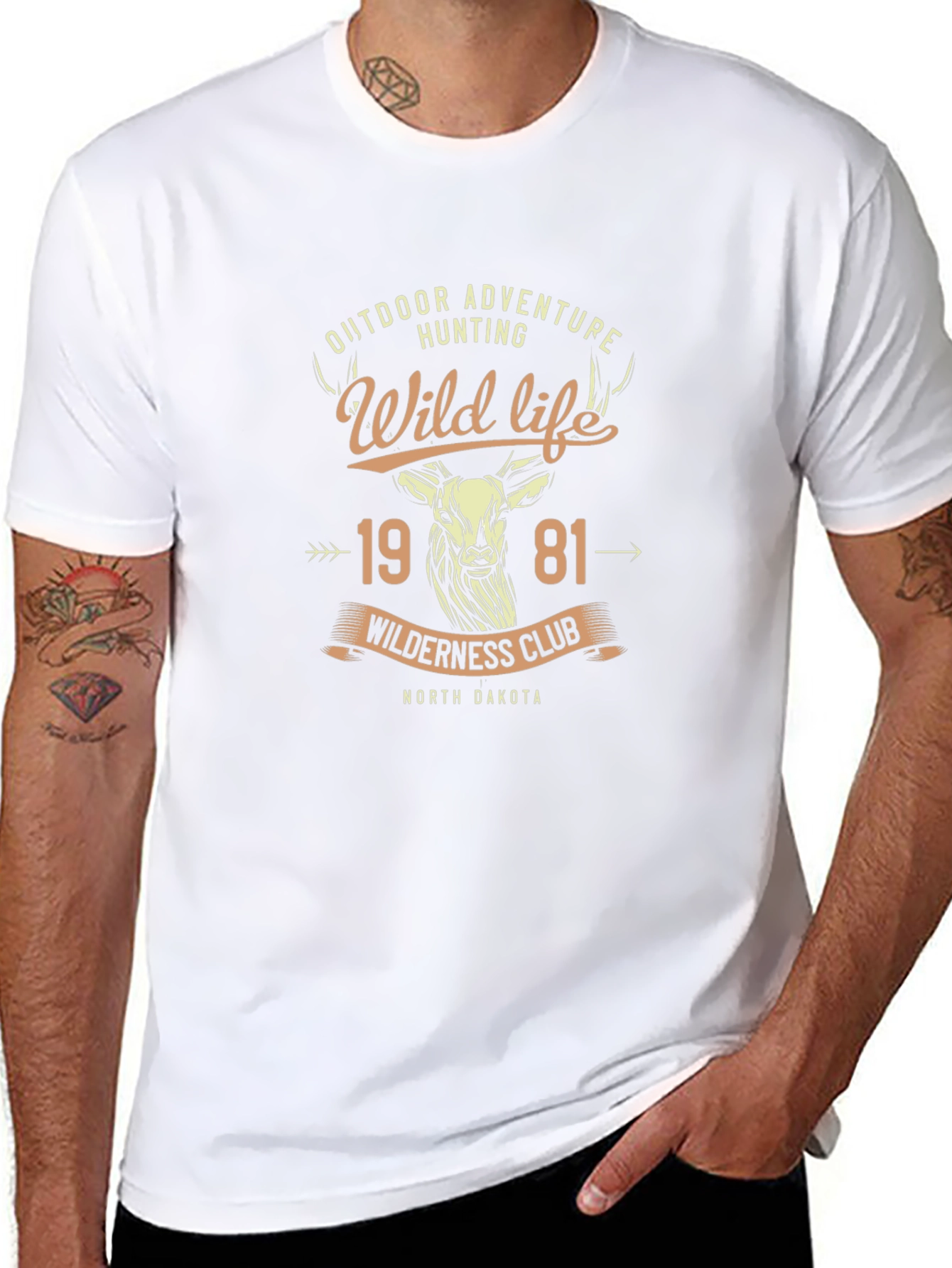 Black Outdoor Adventure Wildlife T-Shirt view 8