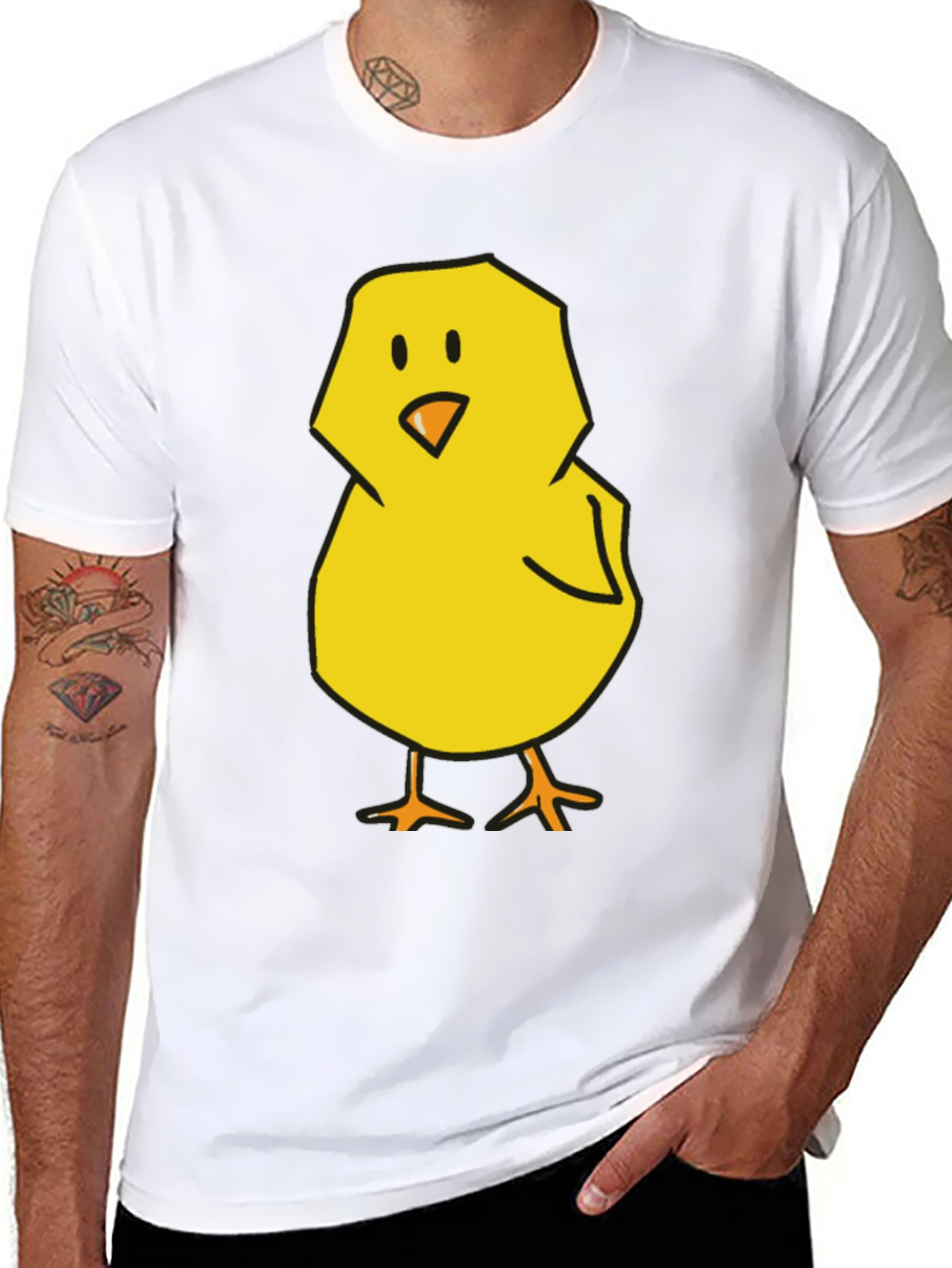Black Cute Chick Graphic Tee - Black T-Shirt view 8