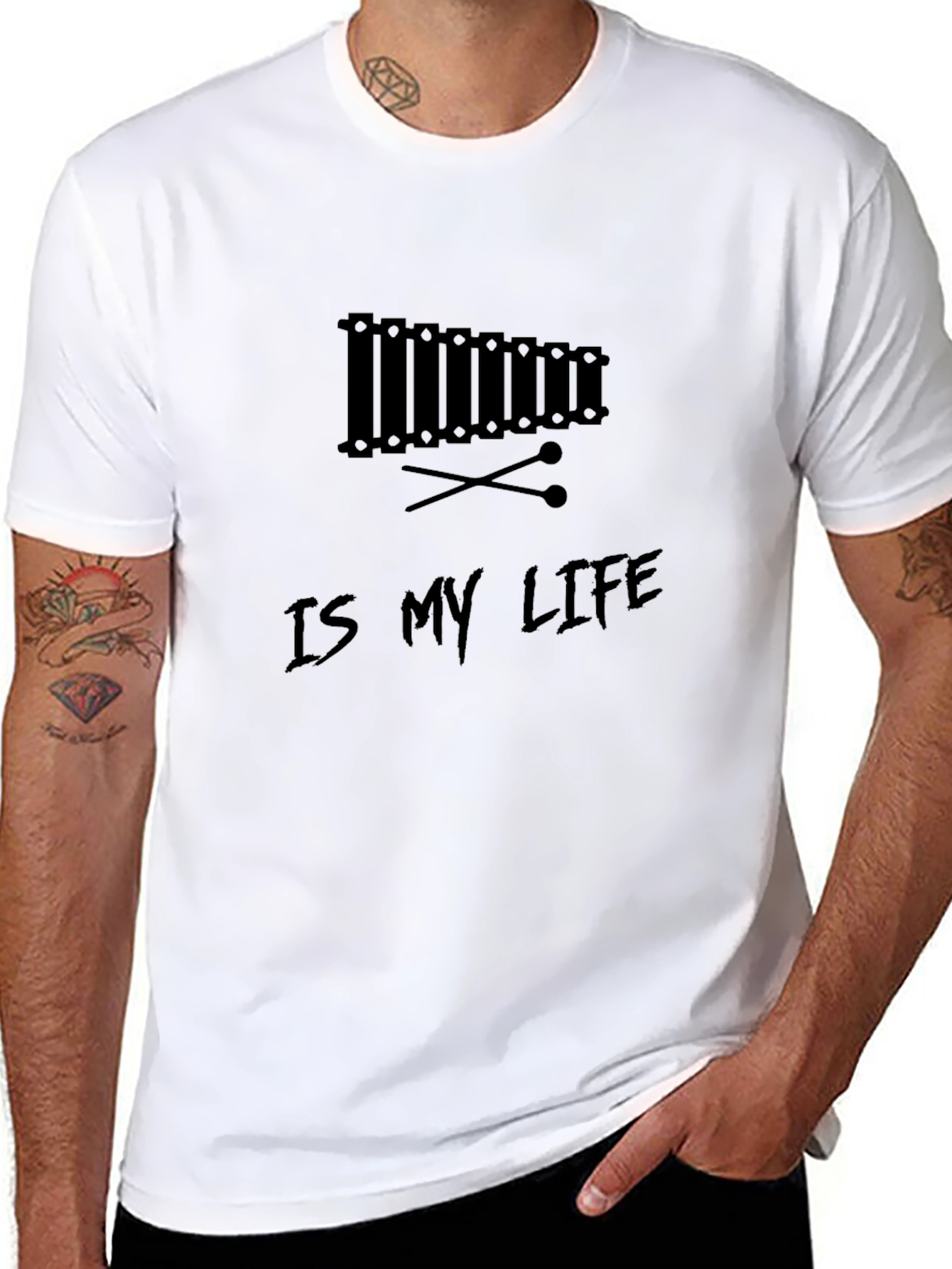 Black Music is My Life Graphic T-Shirt view 8