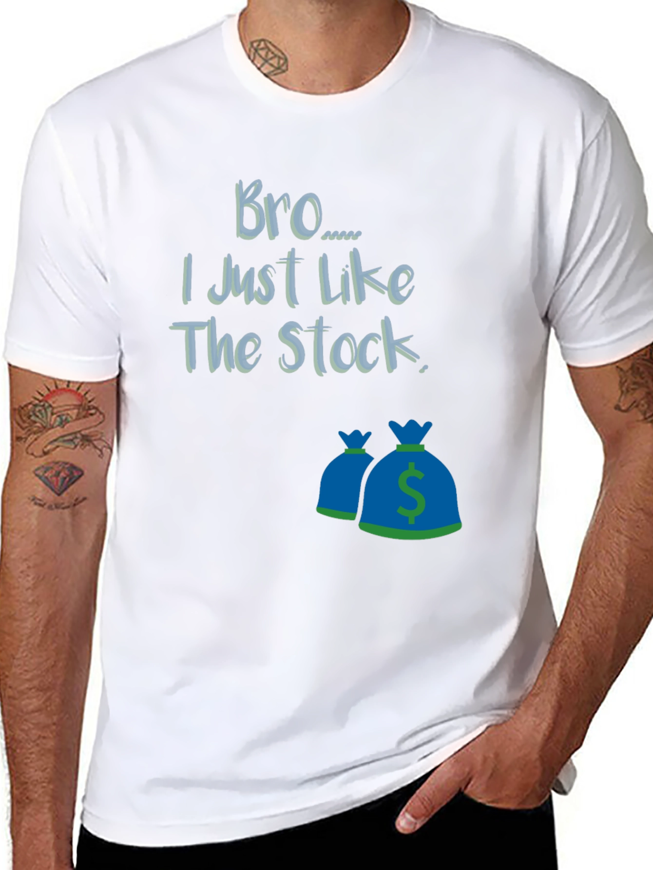 Black Bro I Just Like The Stock T-Shirt view 8