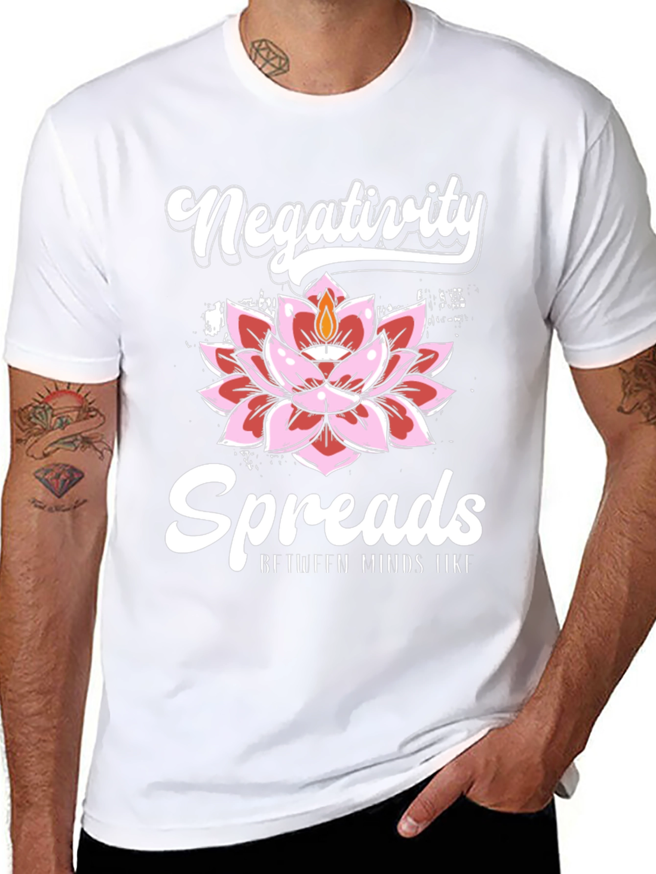 Black Negativity Spreads Graphic Tee view 8
