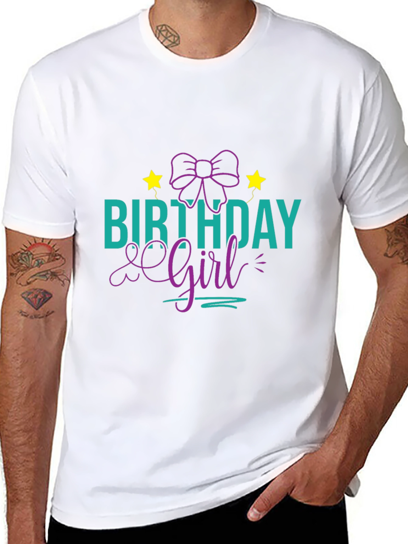 Black Birthday Girl T-Shirt - Fun Celebration Tee view 8
