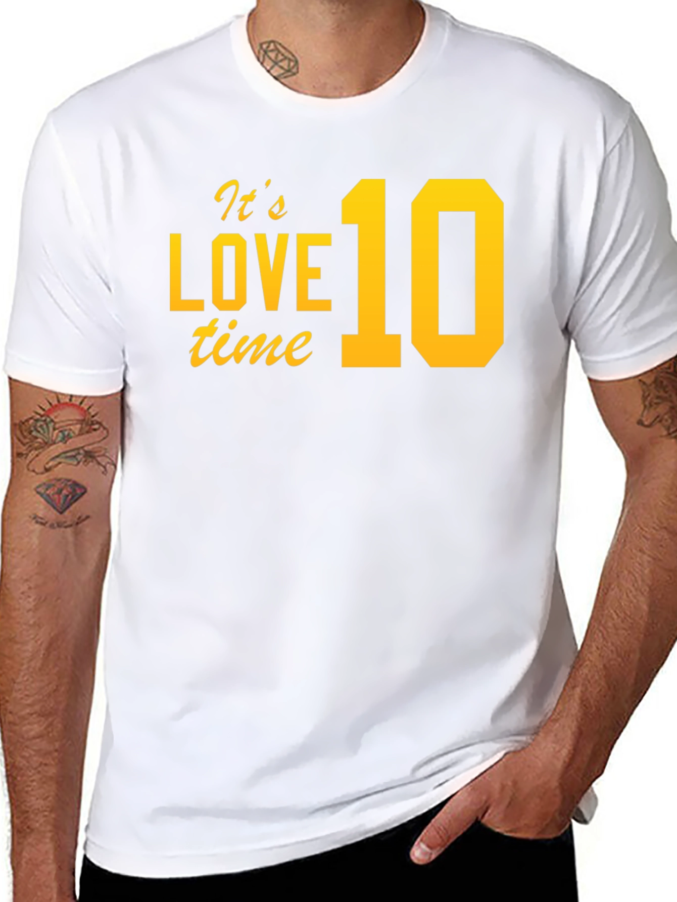 Black It's Love 10 Time Black T-Shirt view 8