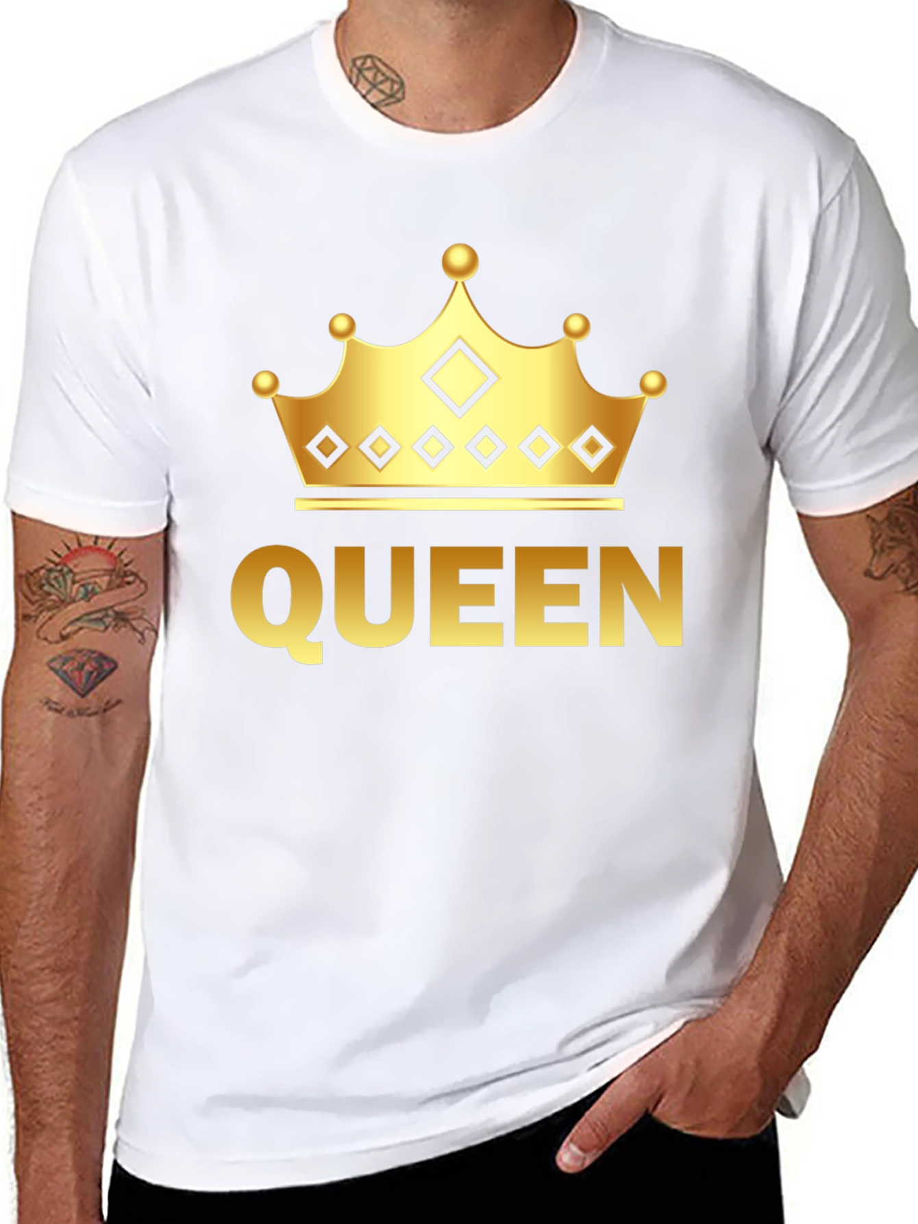 Black Queen Crown Graphic Tee view 8