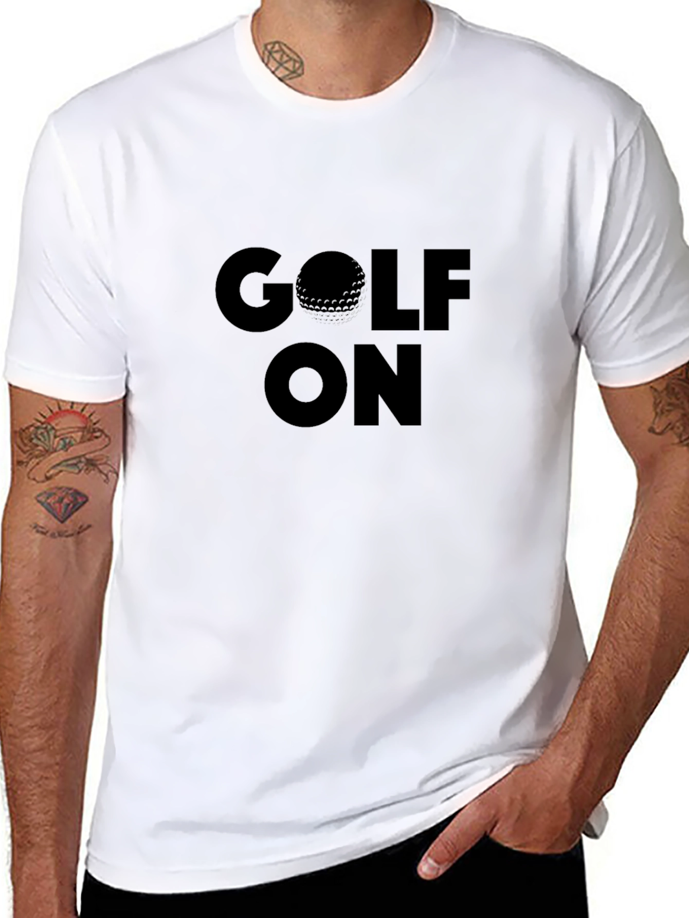 Black Golf On T-Shirt view 8